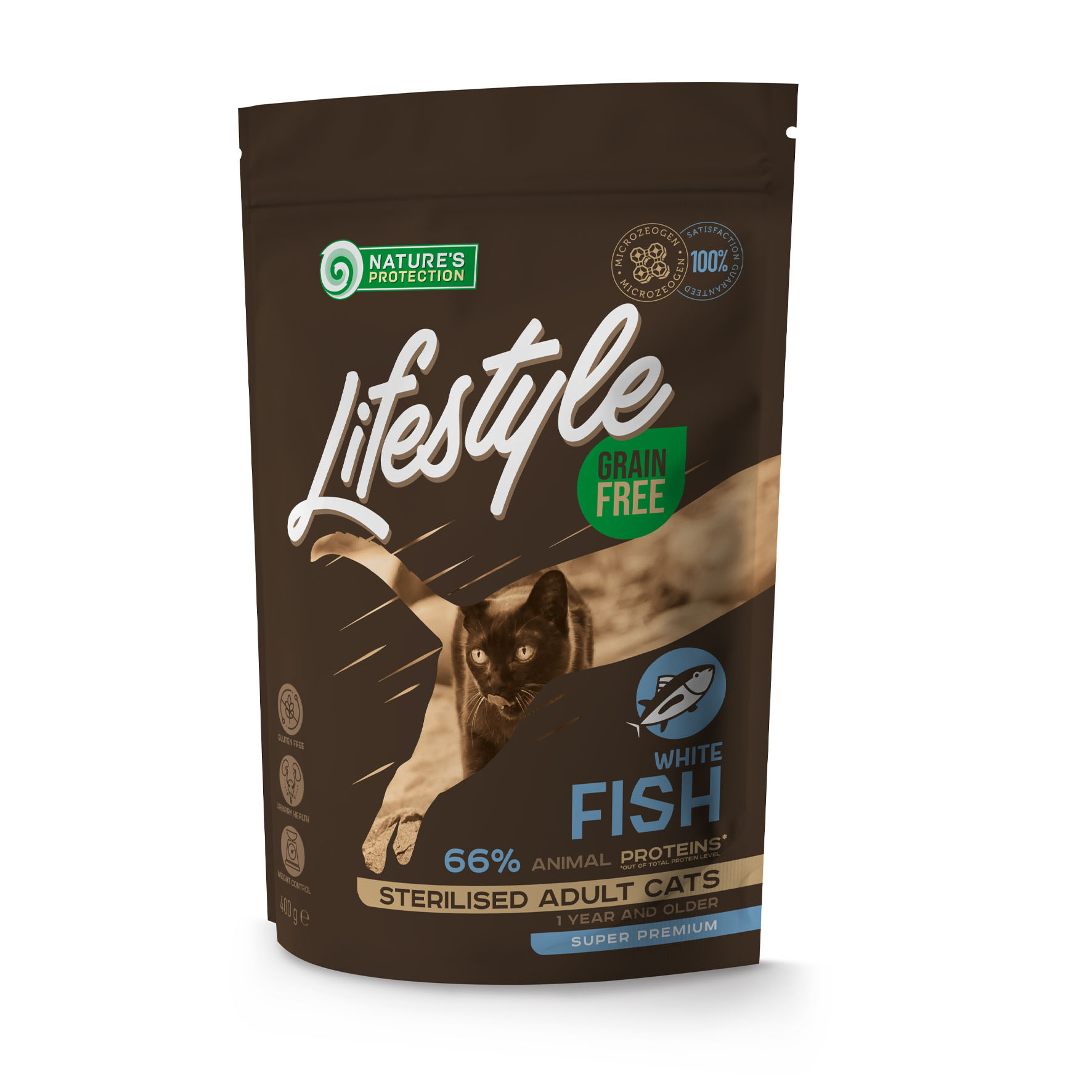 Nature‘s Protection Lifestyle Grain Free Adult Sterilised mit Weissfisch, 400g