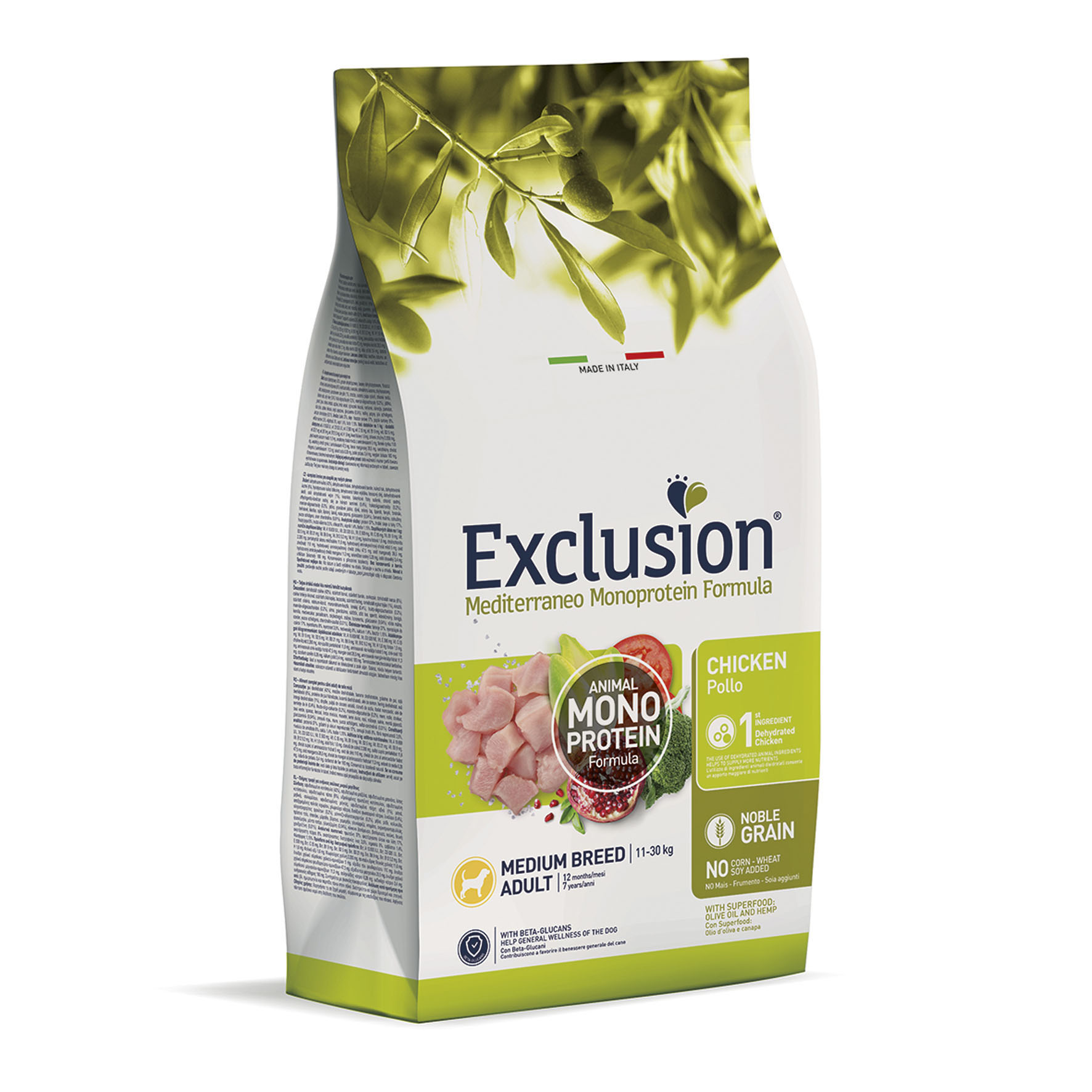 Exclusion Mediterraneo Adult Medium Breed poulet