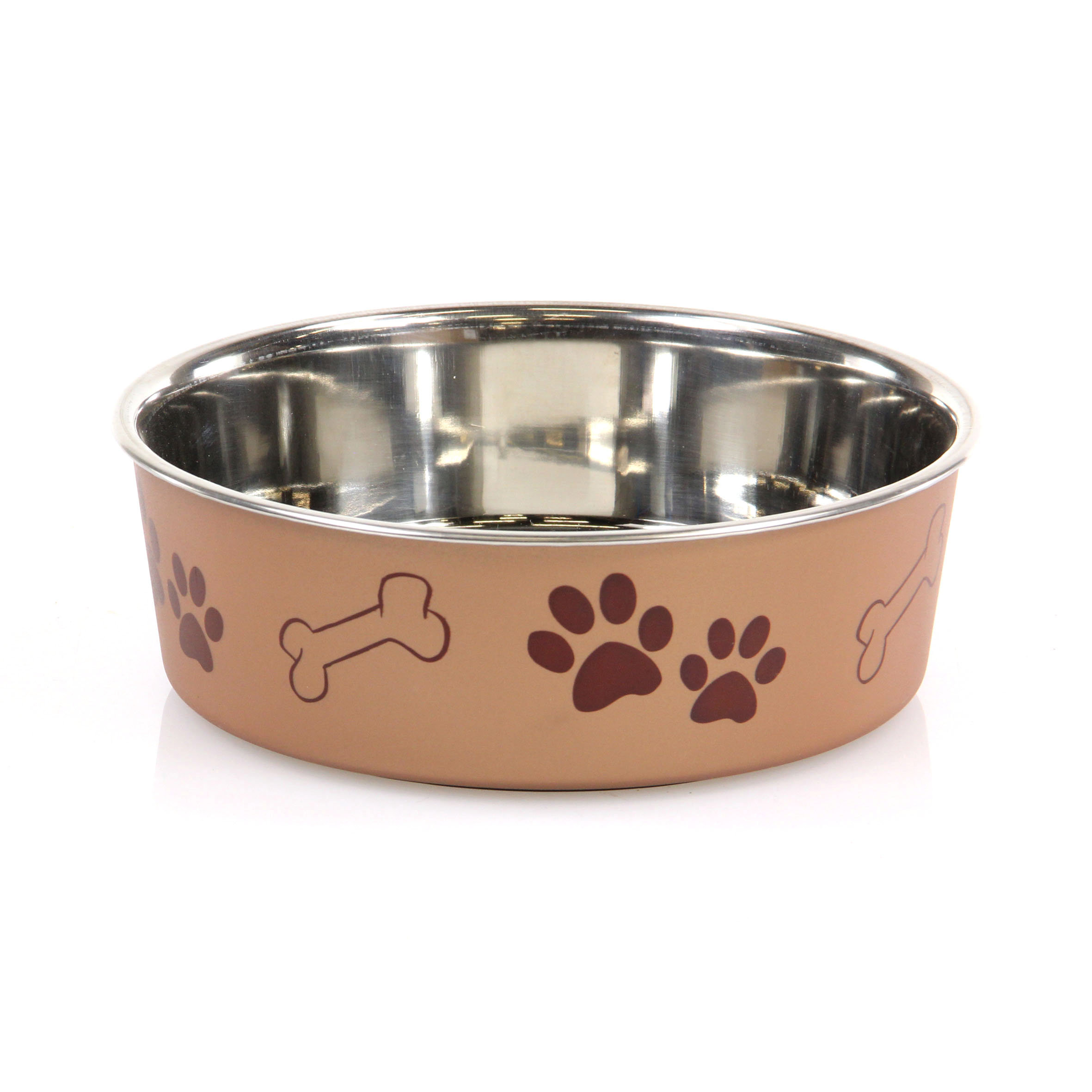 swisspet écuelle en acier spécial Bella Bone, brune 350ml S: ø12x4cm