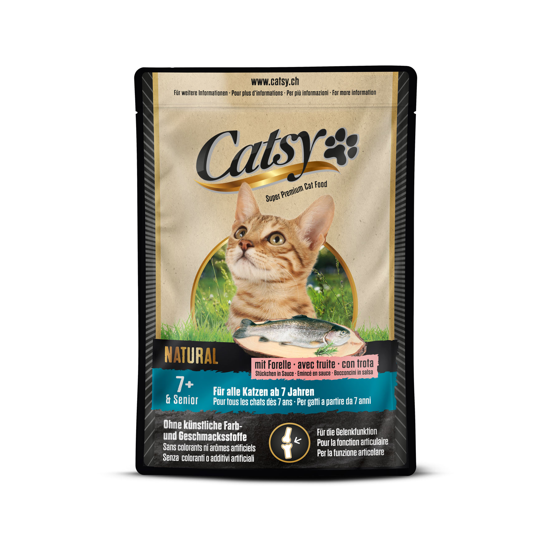 Catsy 7+ Senior avec truite, 12x85g