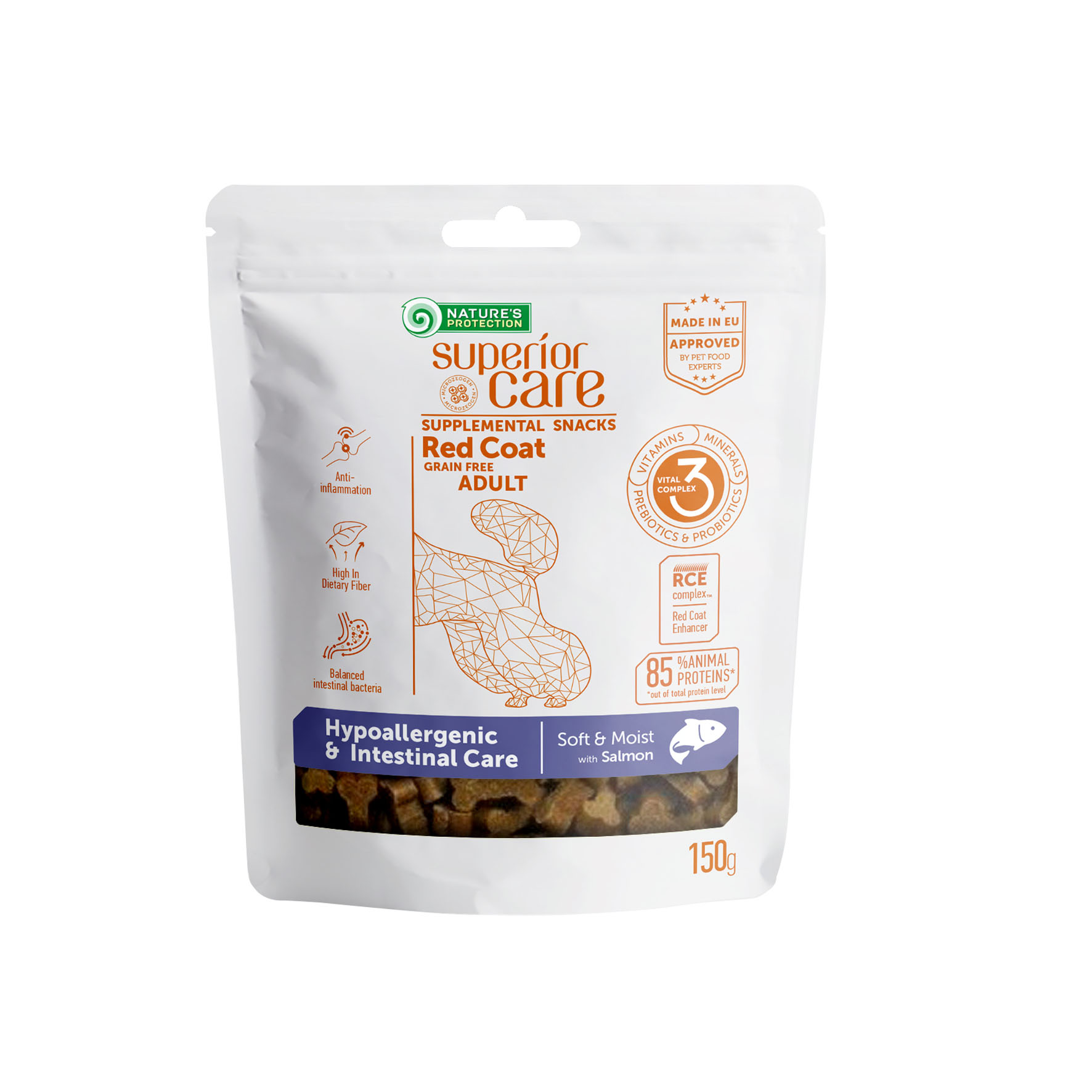 Superior Care Functional-Snacks Red Coat Hypoallergenic Intestinal Care mit Lachs 150g