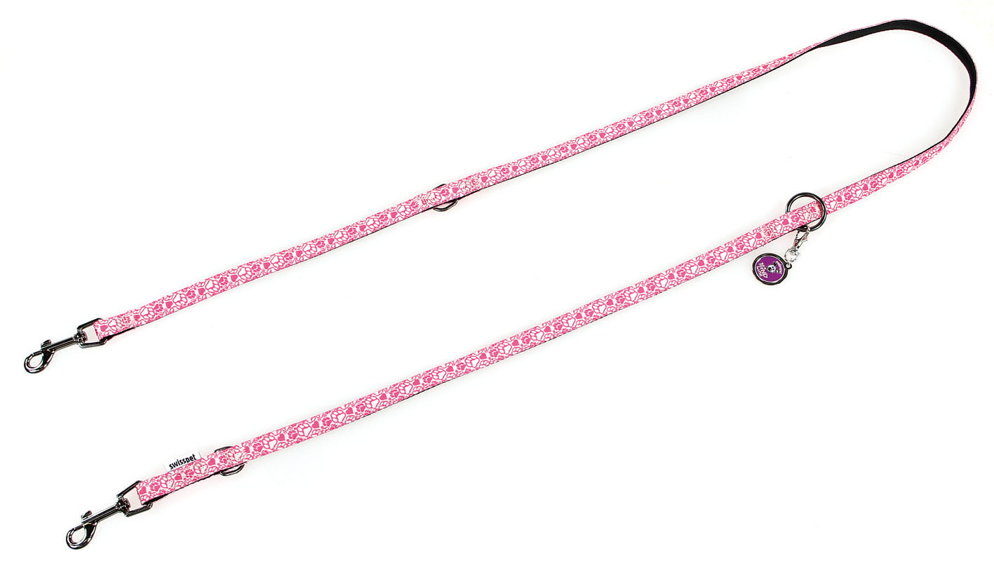 TrendLine Laisse guide LOVE, 20mm, blanc