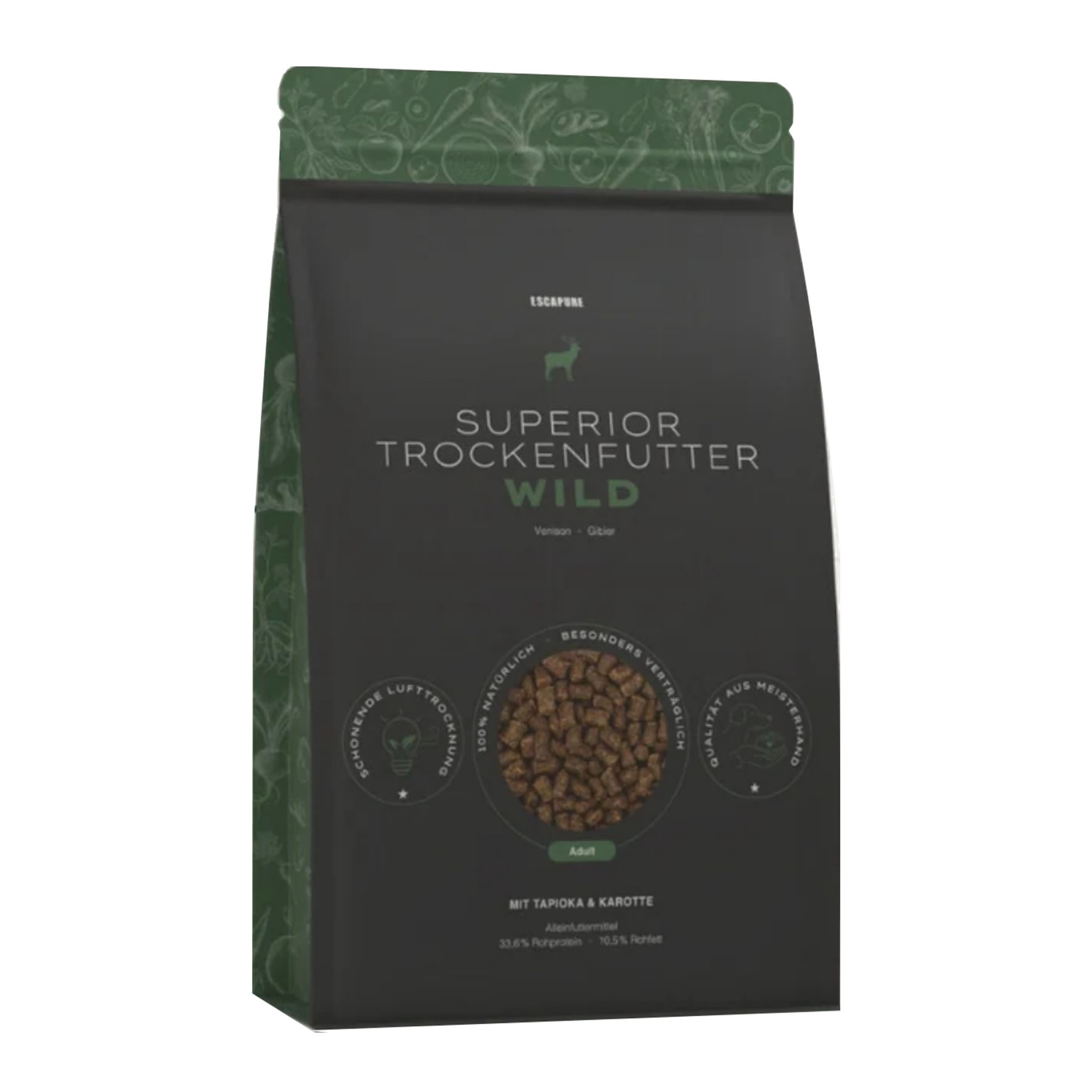Escapure Superior - Wild, Trockenfutter für Hunde, 1.5kg