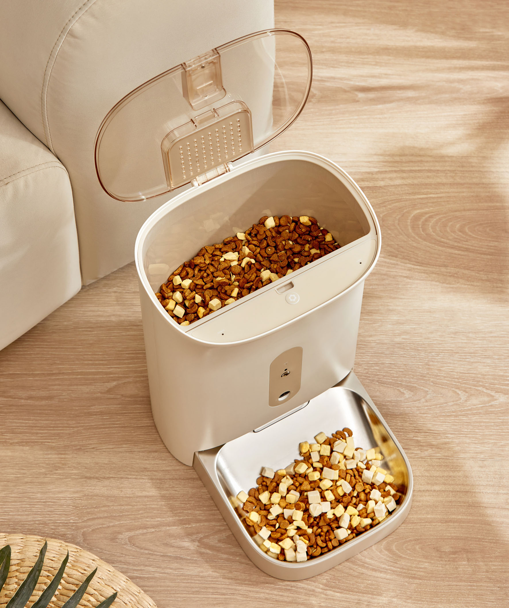 swisspet Futterautomat i202 mit Kamera, beige