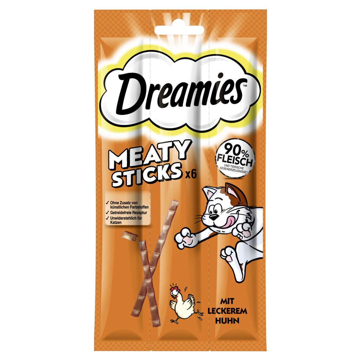 Dreamies Meaty Sticks Huhn, 6x5g