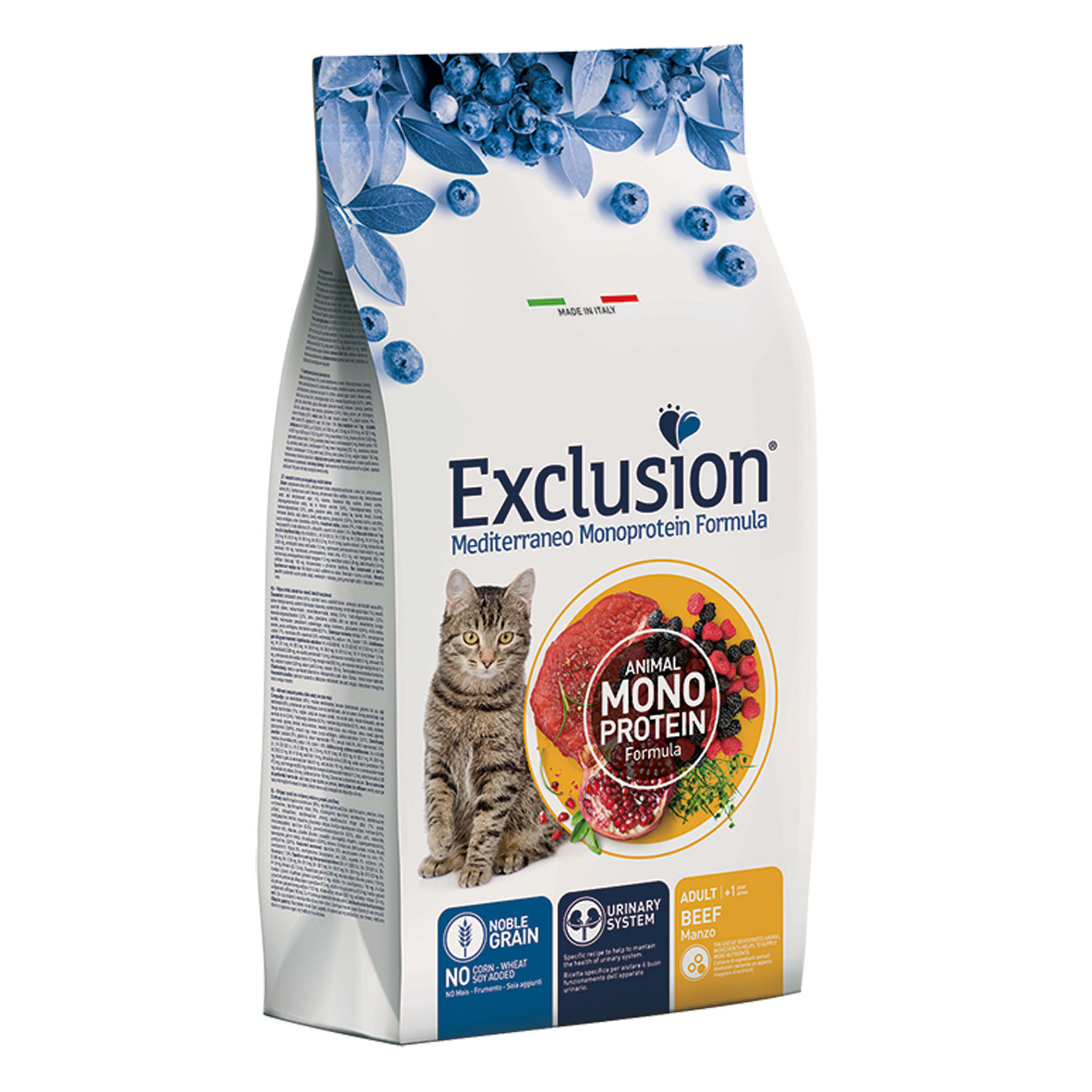 Exclusion Cat Adult Bœuf - Croquettes pour chats, 12 kg