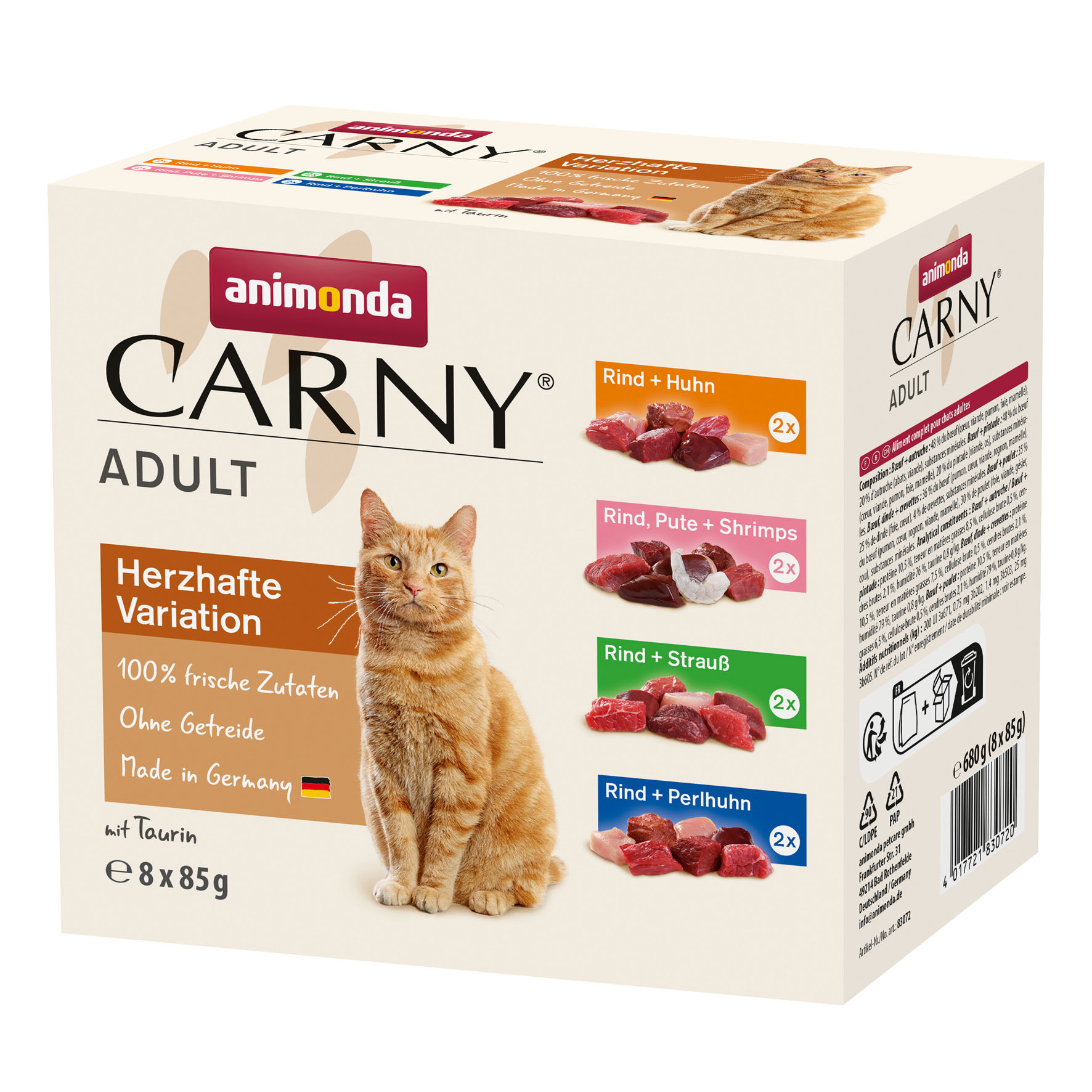 animonda Carny Adult Variété savoureuse Mixpack 8 x 85 g