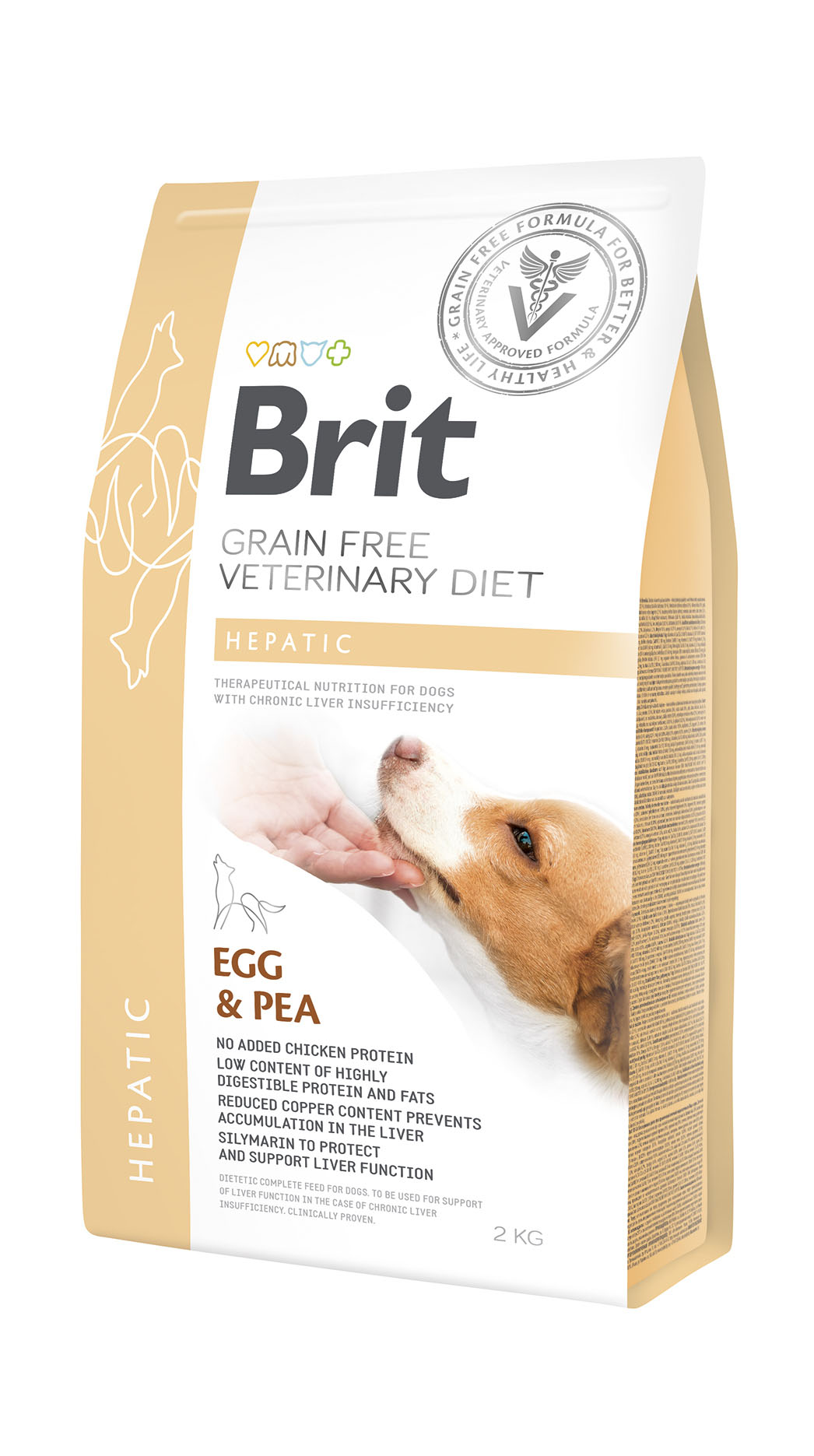 Brit Vet Dog Hepatic – Œuf & Pois, croquettes pour chiens