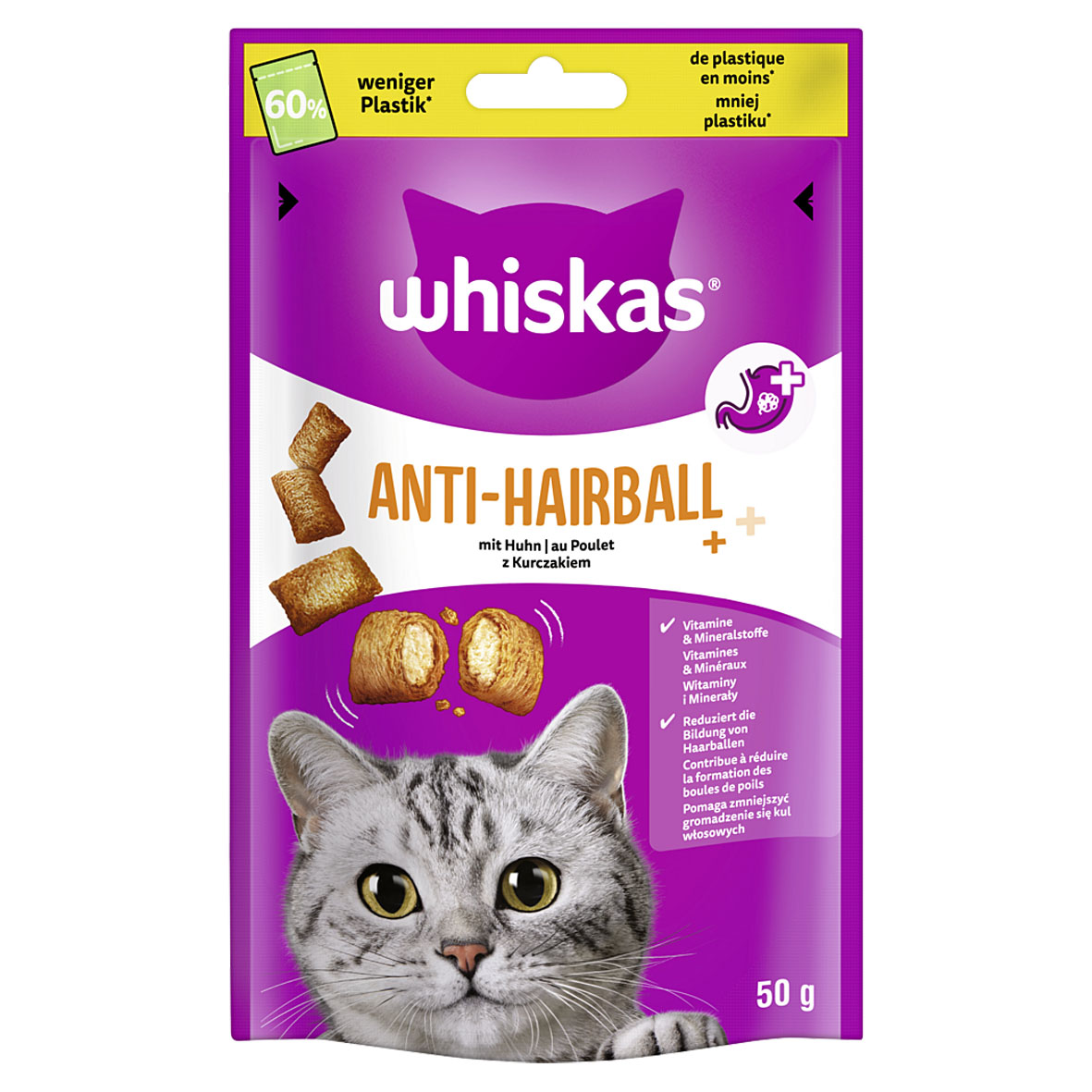 Whiskas Anti-Hairball, 50g