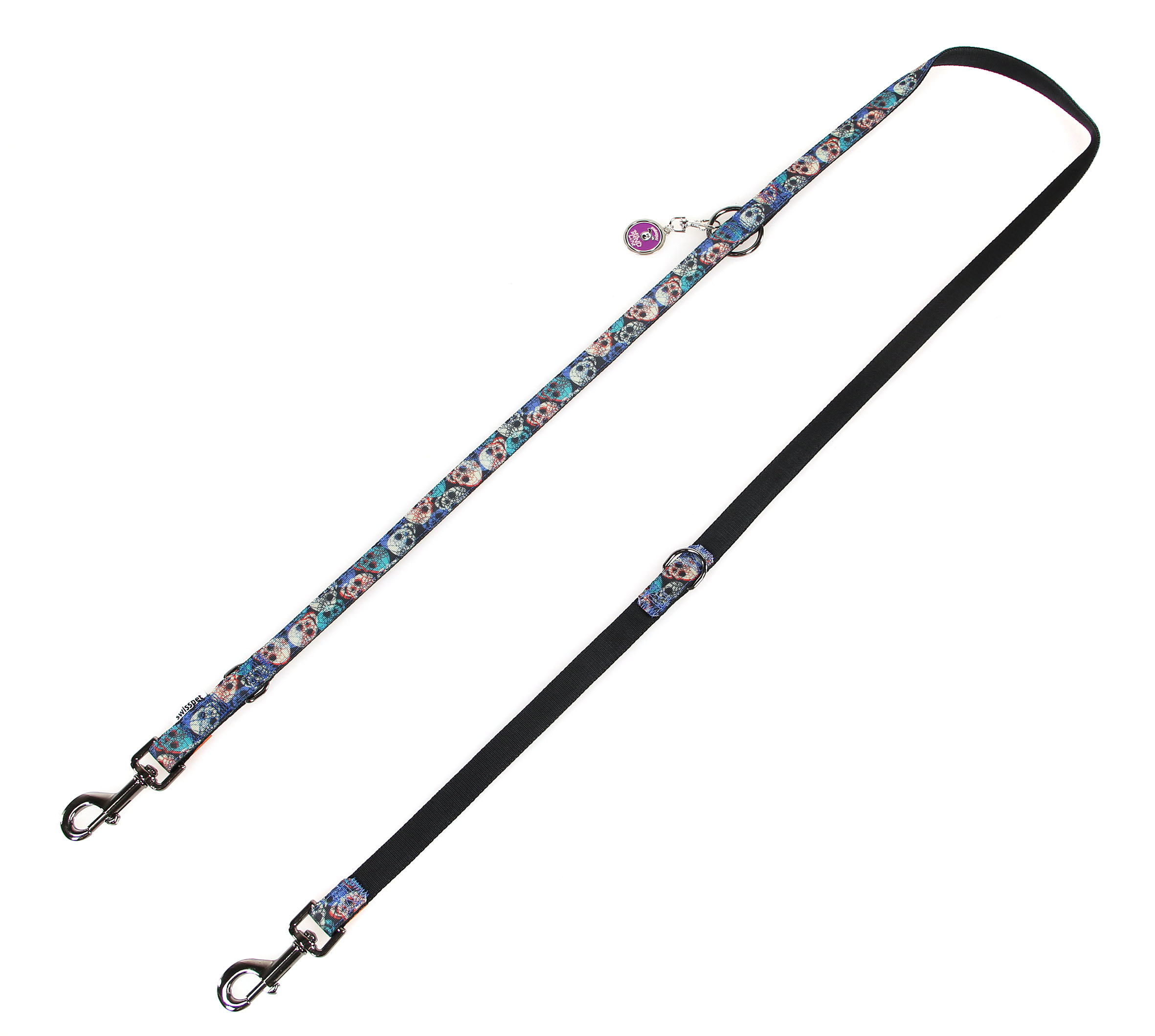 TrendLine laisse Skull, 25mm/180cm