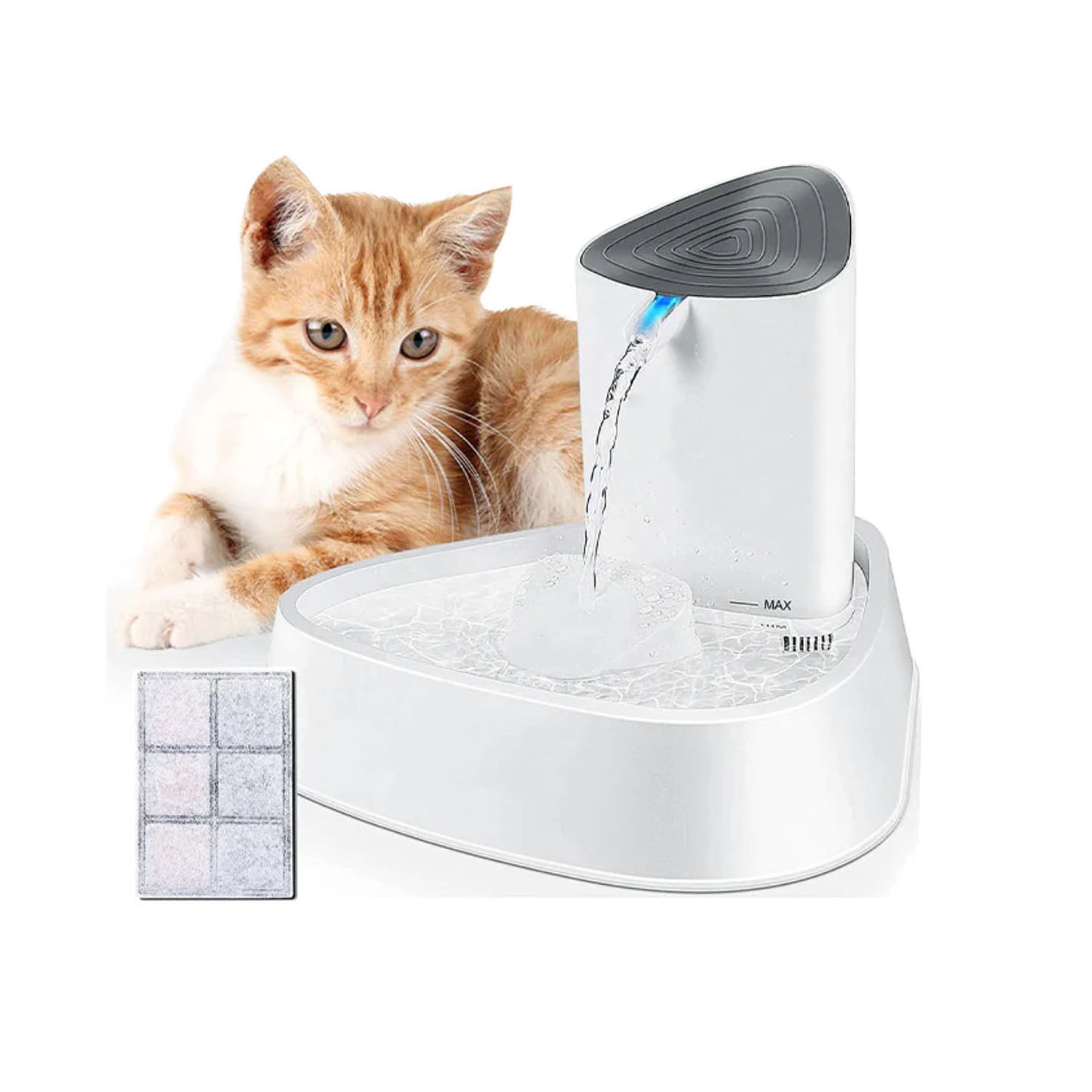 swisspet Tully Trinkbrunnen mit LED, 1.5L