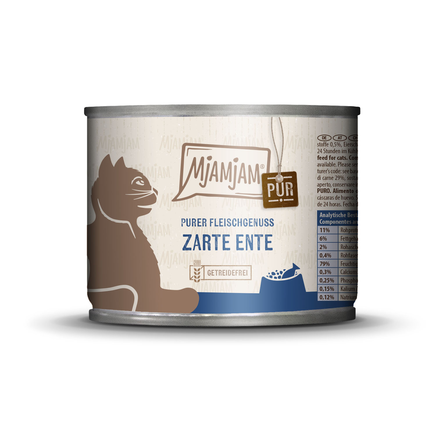 MjAMjAM Cat - Puro piacere di carne d’anatra, cibo umido per gatti, 200 g