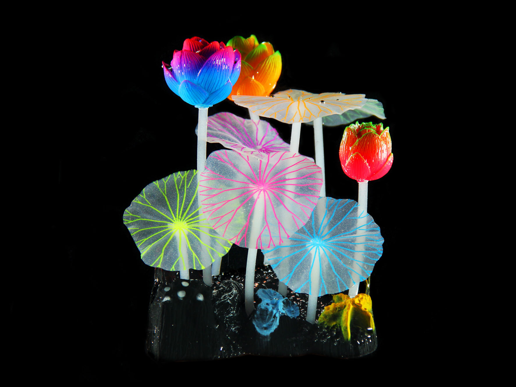 Amazonas plantes artificielles FLUO Lotus R8, 13.5x9.5x7cm