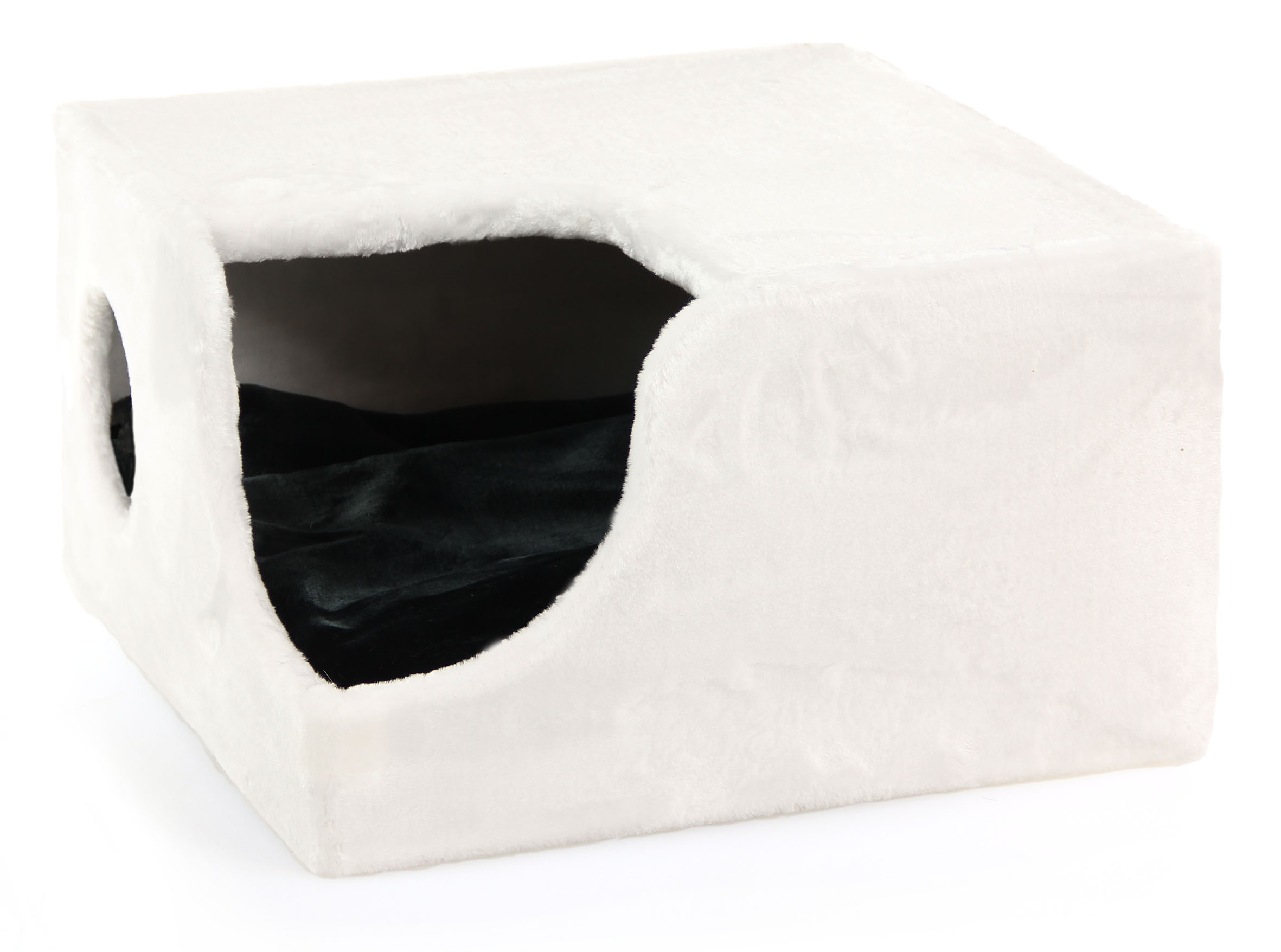 Chillout Box blanc avec coussin,52x52x30cm