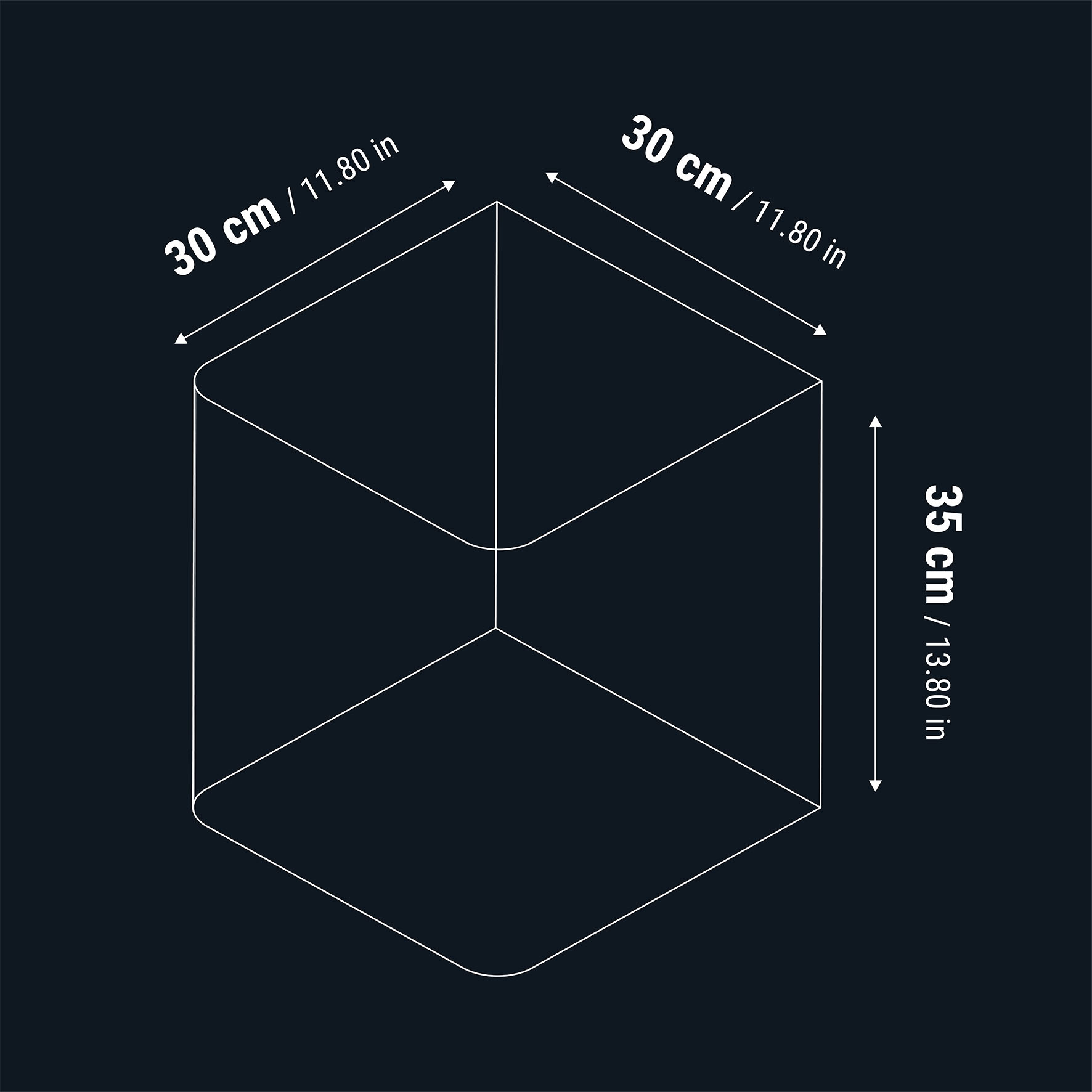 Dennerle Nano Cube White Glass, 30L