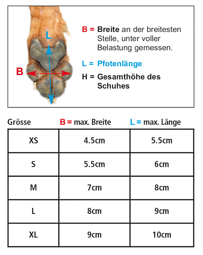 Swisspet Pfotenschutzschuhe „Sun“ rot, Grösse XS: max. Breite 4.5cm, max. Länge 5.5cm