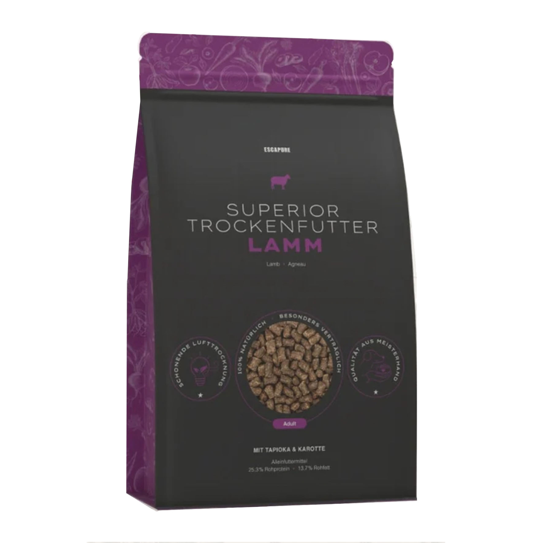 Escapure Superior - Lamm, Trockenfutter für Hunde, 1.5kg
