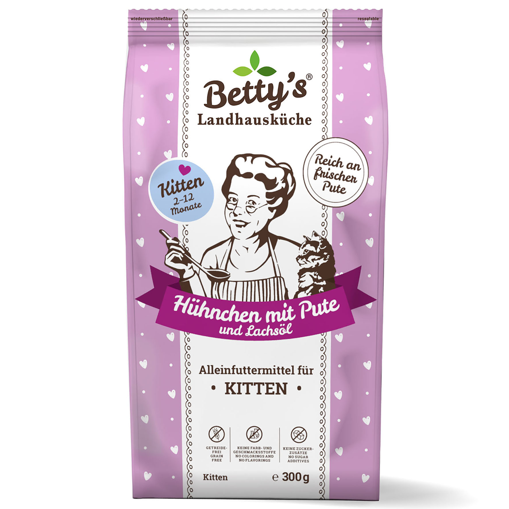 Betty's Landhausküche Kitten - Poulet & Dinde, croquettes pour chatons