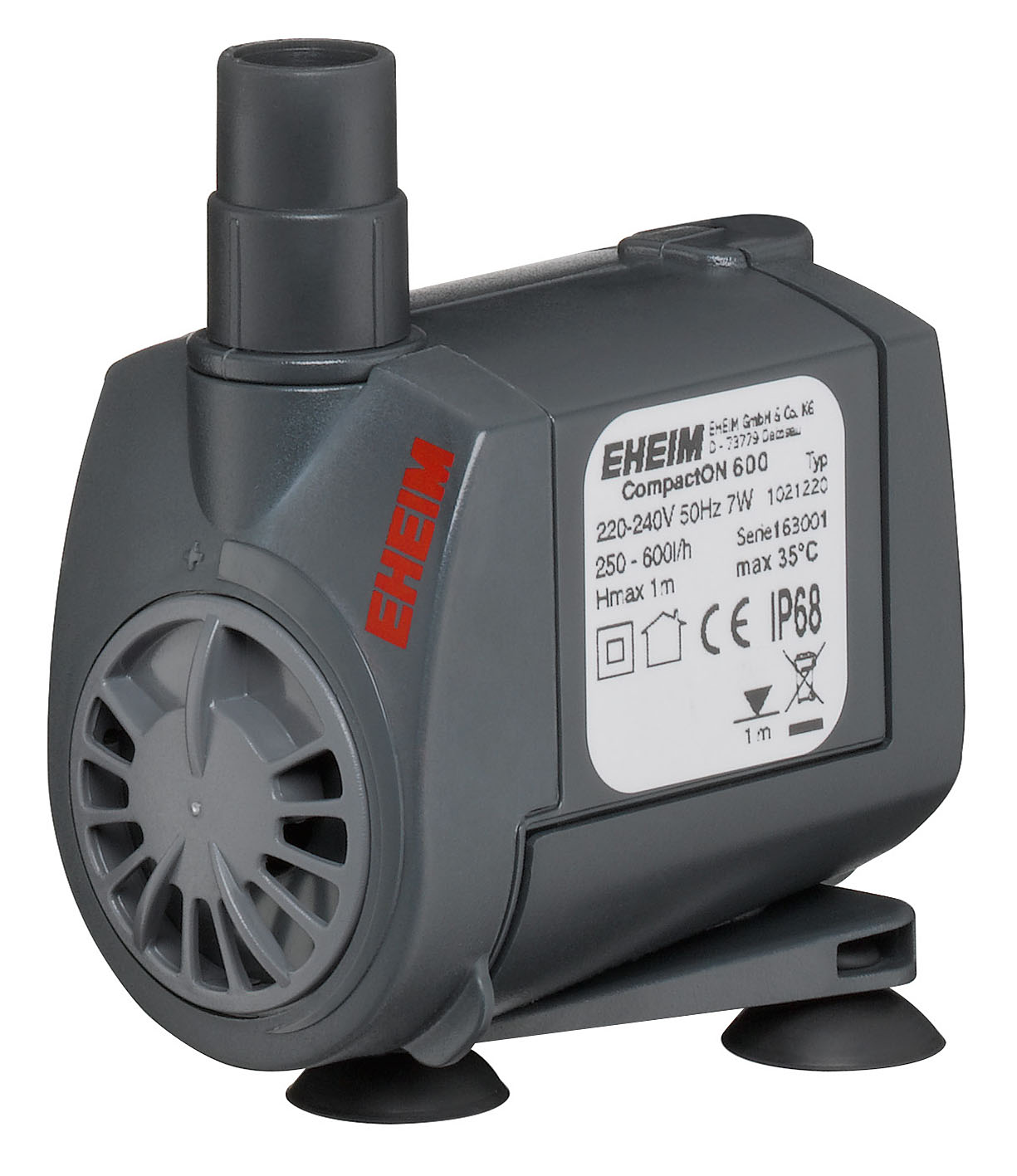 Eheim pompe d’aquarium CompactOn 600, 250-600l/h, 7W, 1.0Hmax m