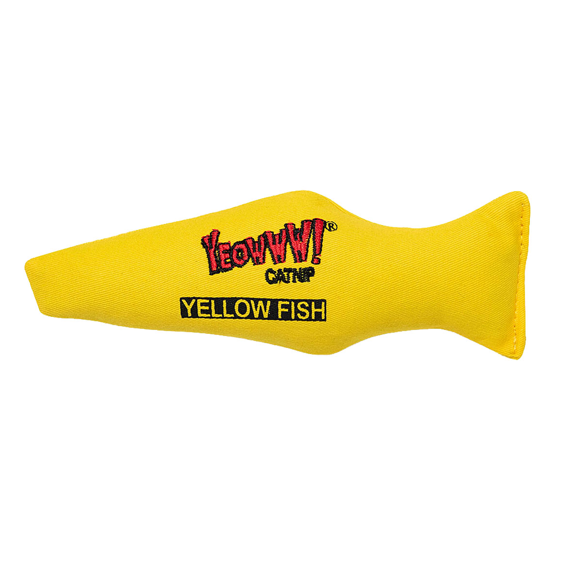 Yeowww Poisson jaune à l'herbe à chat biologique, 17.5cm