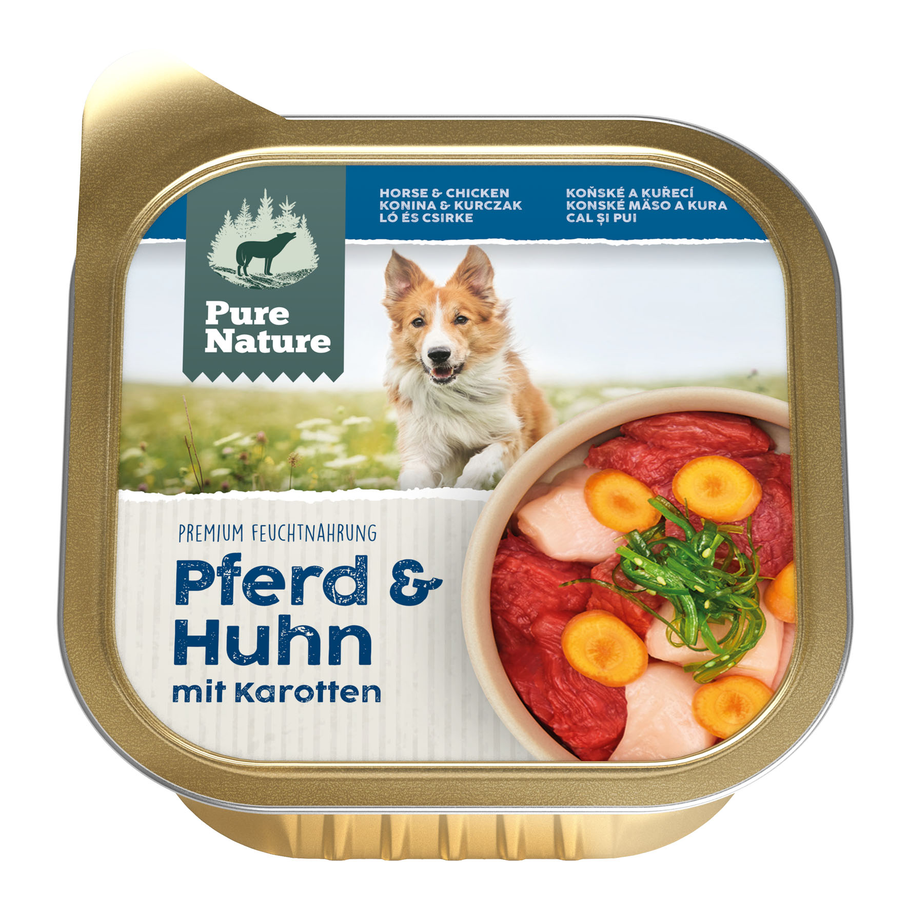 PureNature Pferd und Huhn mit Karotten, 150g PureNature Pferd und Huhn mit Karotten, 150g