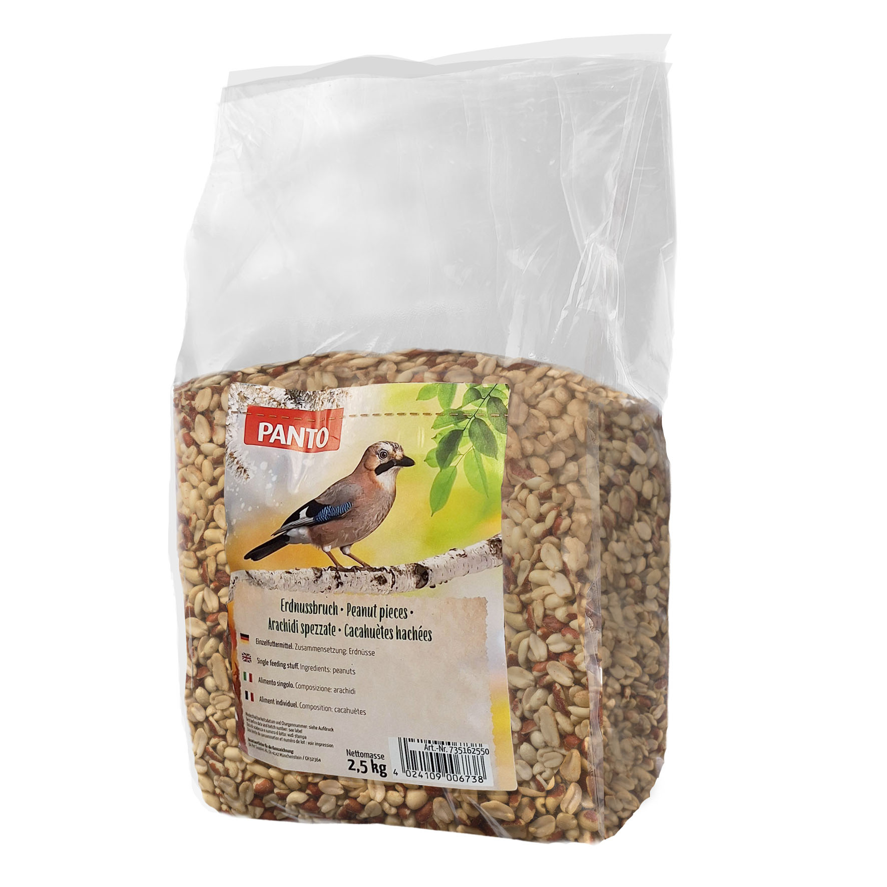 Panto Erdnussbruch halbe & ganze Haut, 2.5kg