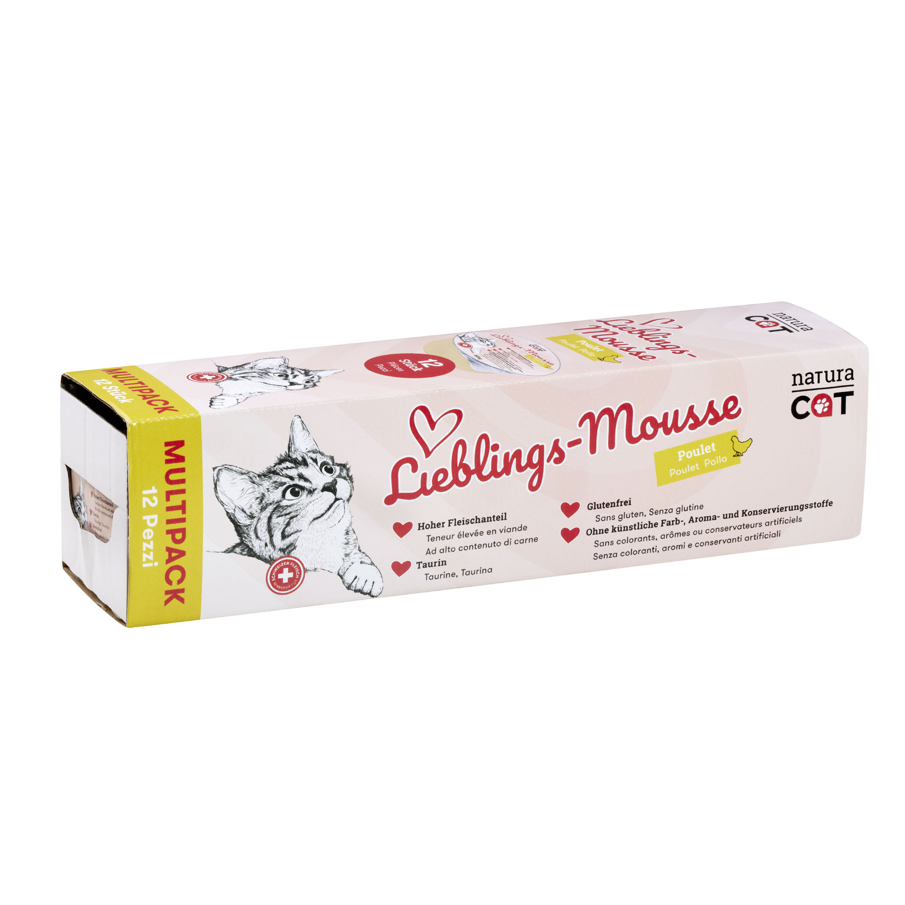NaturaCat Lieblings-Mousse Huhn, 12x85g
