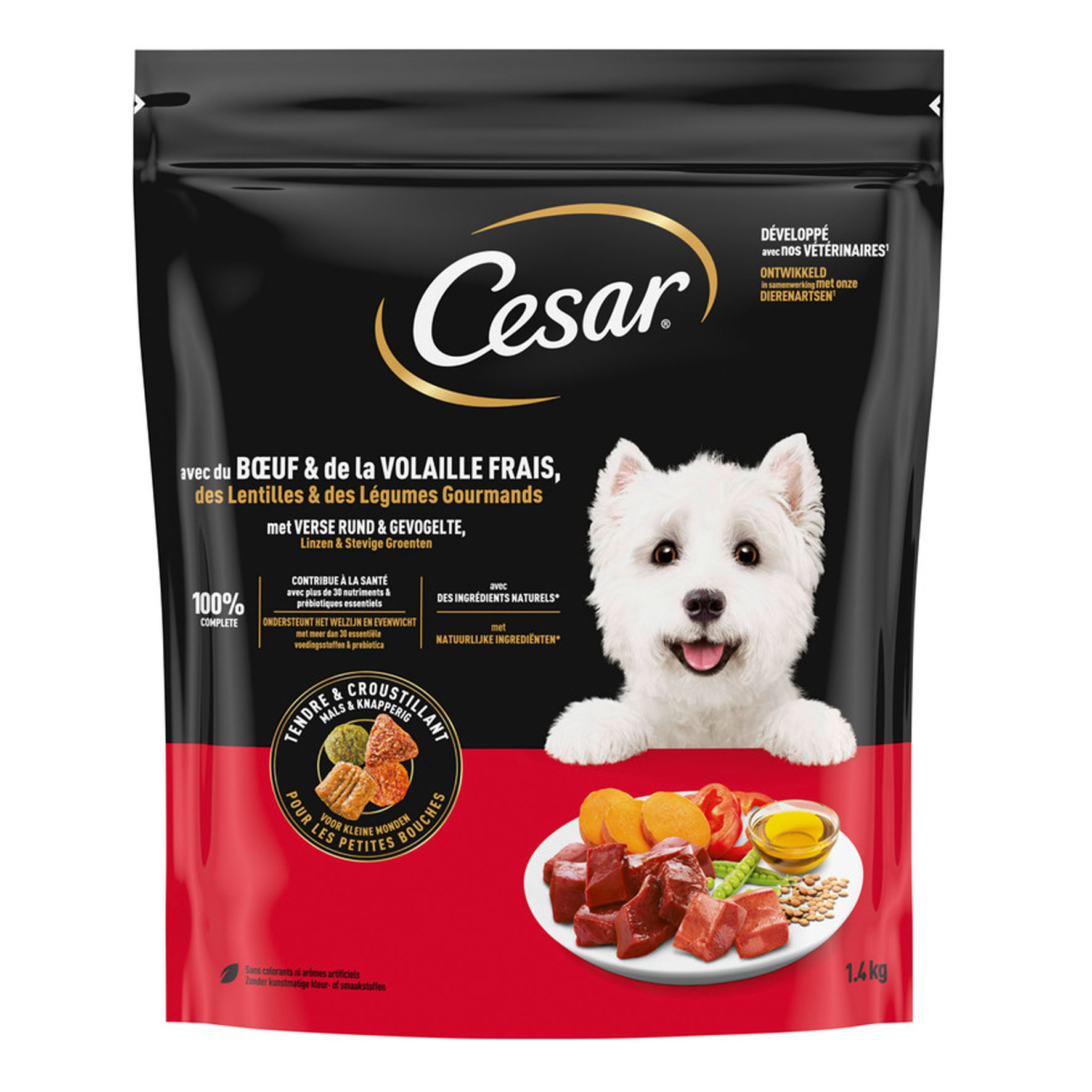 Cesar Trockenfutter mit Rind & Geflügel, 1.4kg