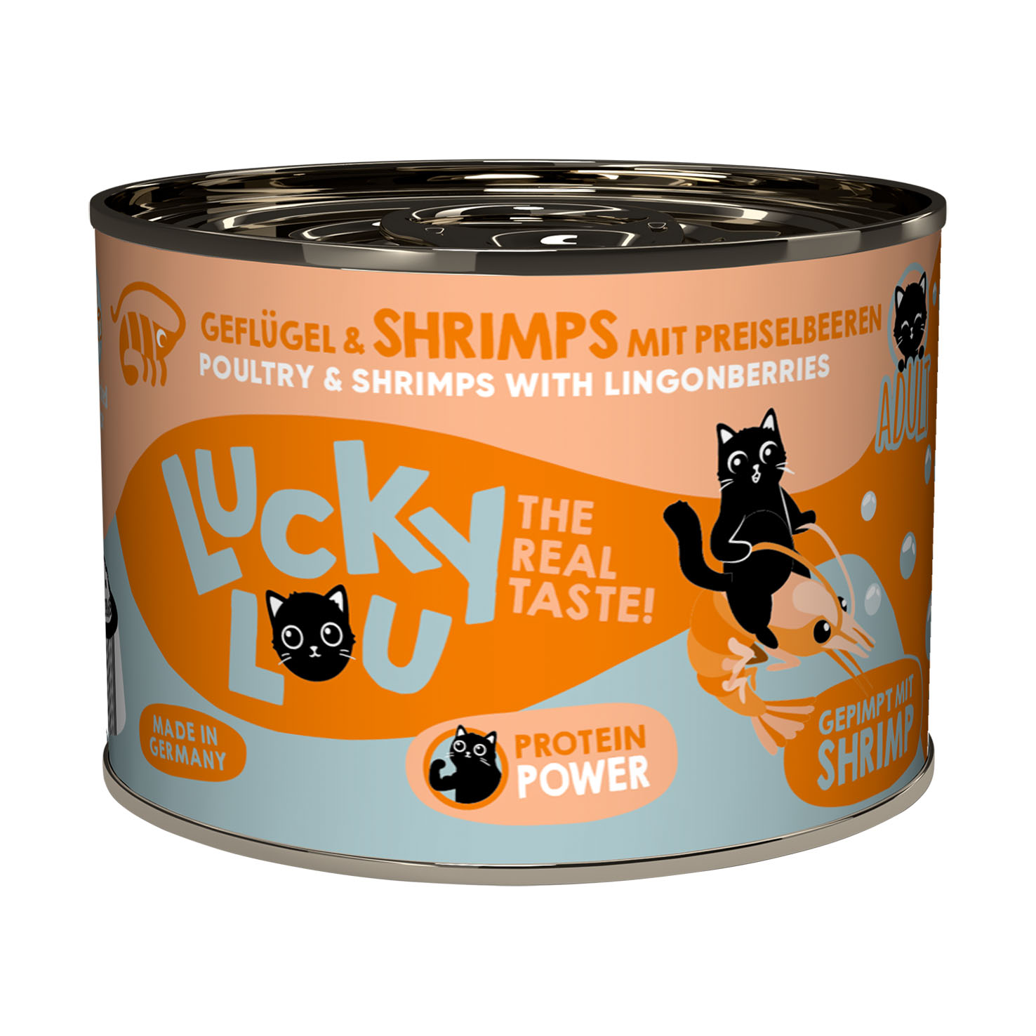 Lucky Lou Adult volaille & crevettes 200g