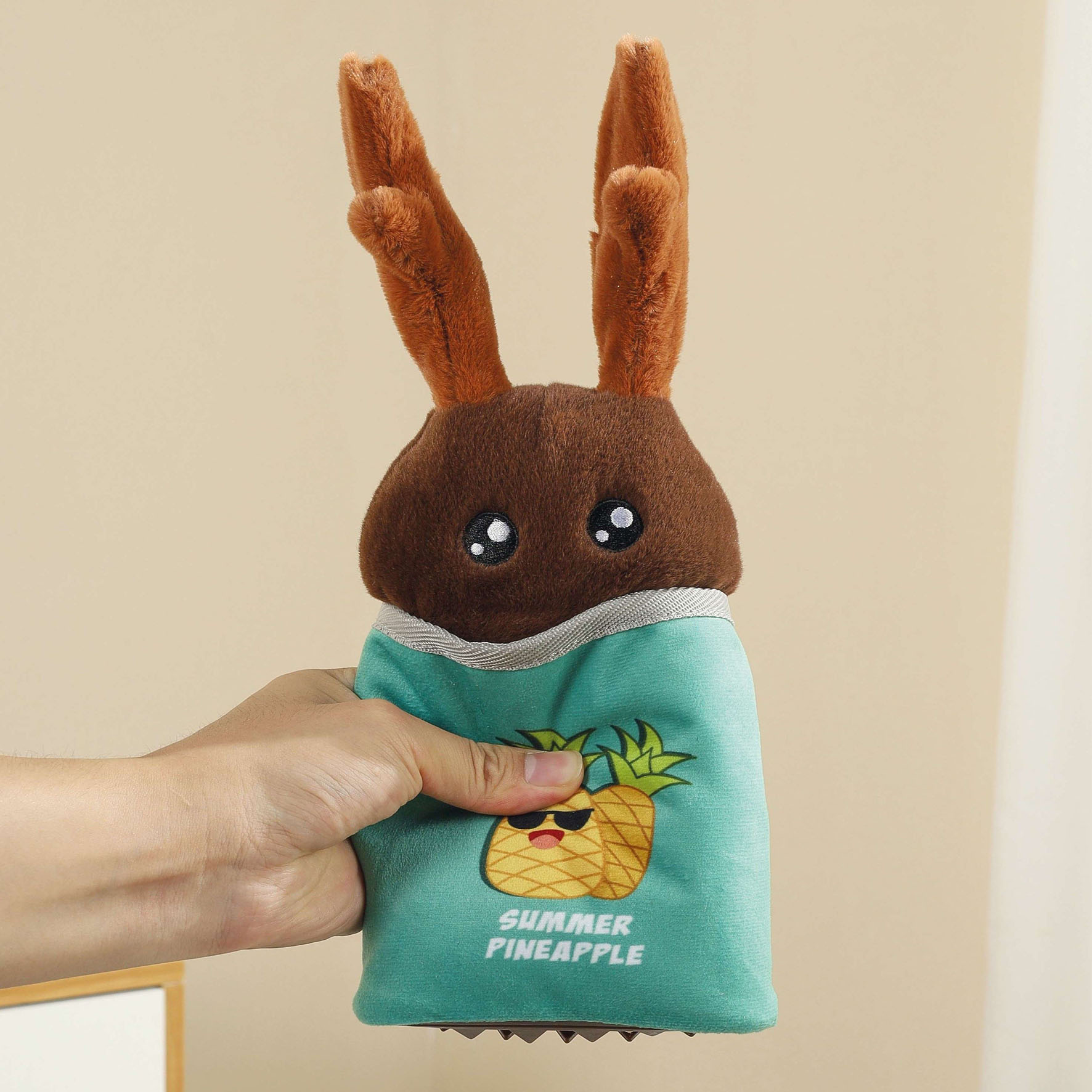 M-Pets Hundespielzeug Angel, Braun & Grün, 12 x 5 x 23,5 cm