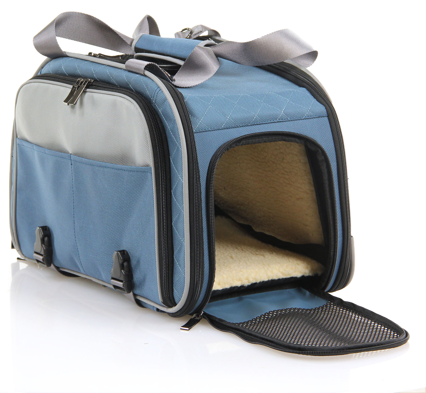 swisspet Transportrucksack JET, stahlblau