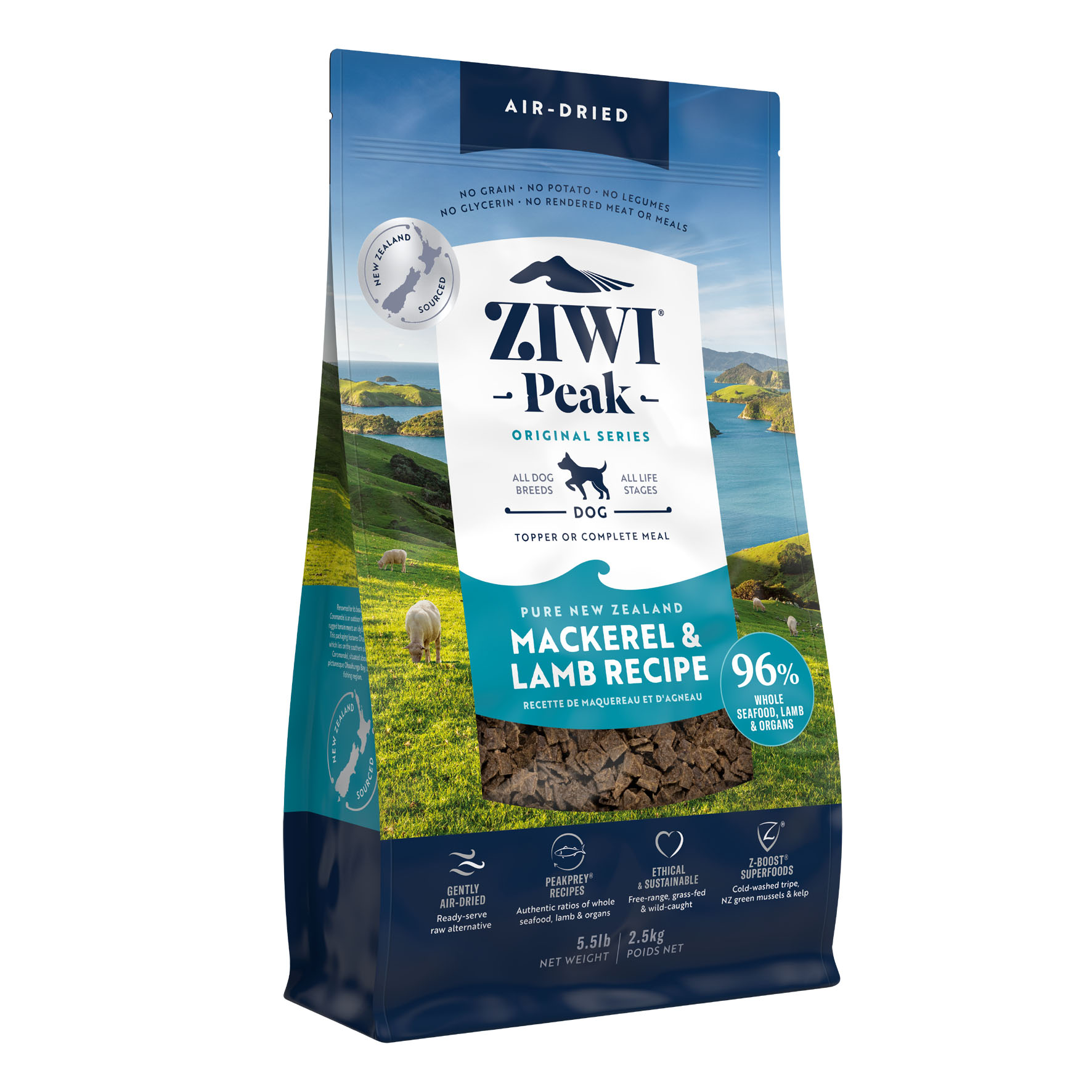 Ziwi Peak Original Air Dried Mackerel & Lamb, 2.5kg