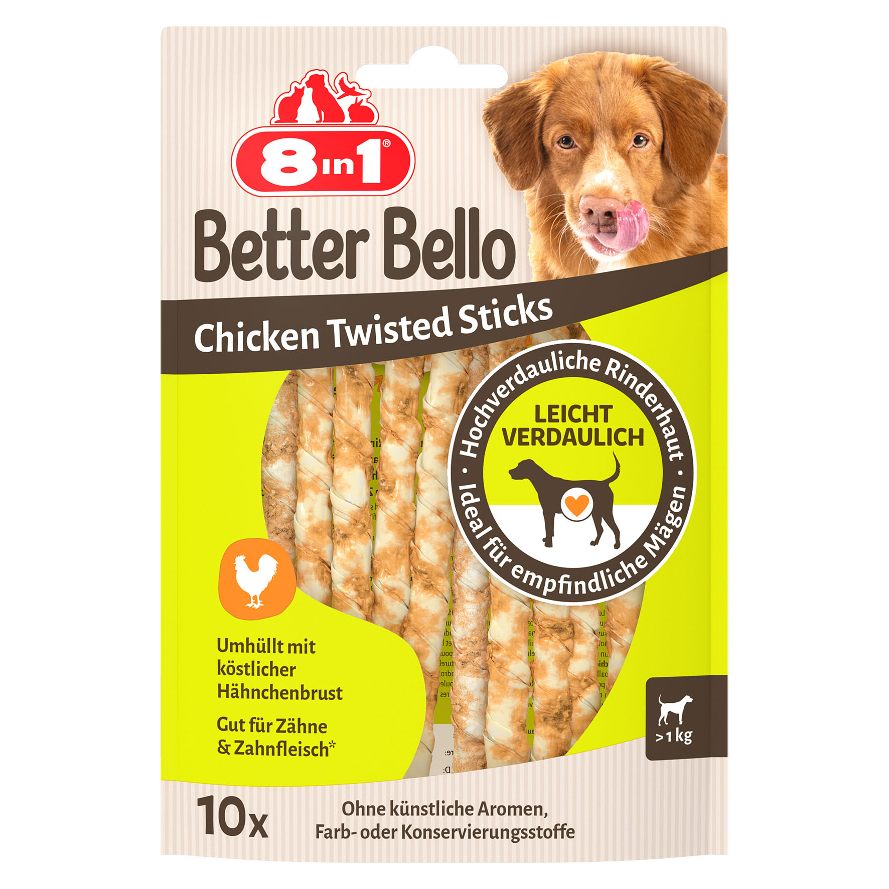 8in1 Better Bello Chicken Sticks, 60g