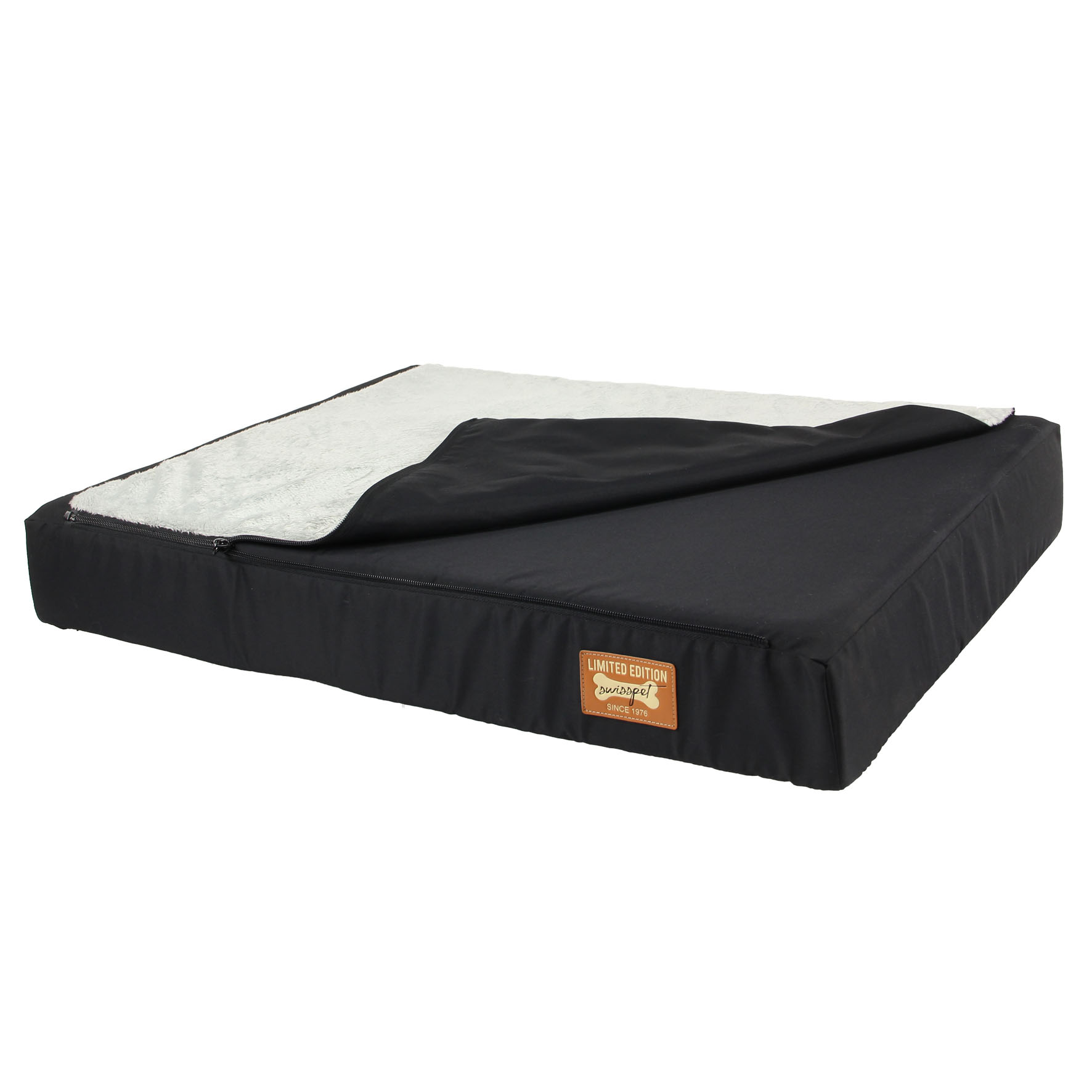 swisspet Heimtierliege Vida, schwarz & grau, XL, 120x80x10cm