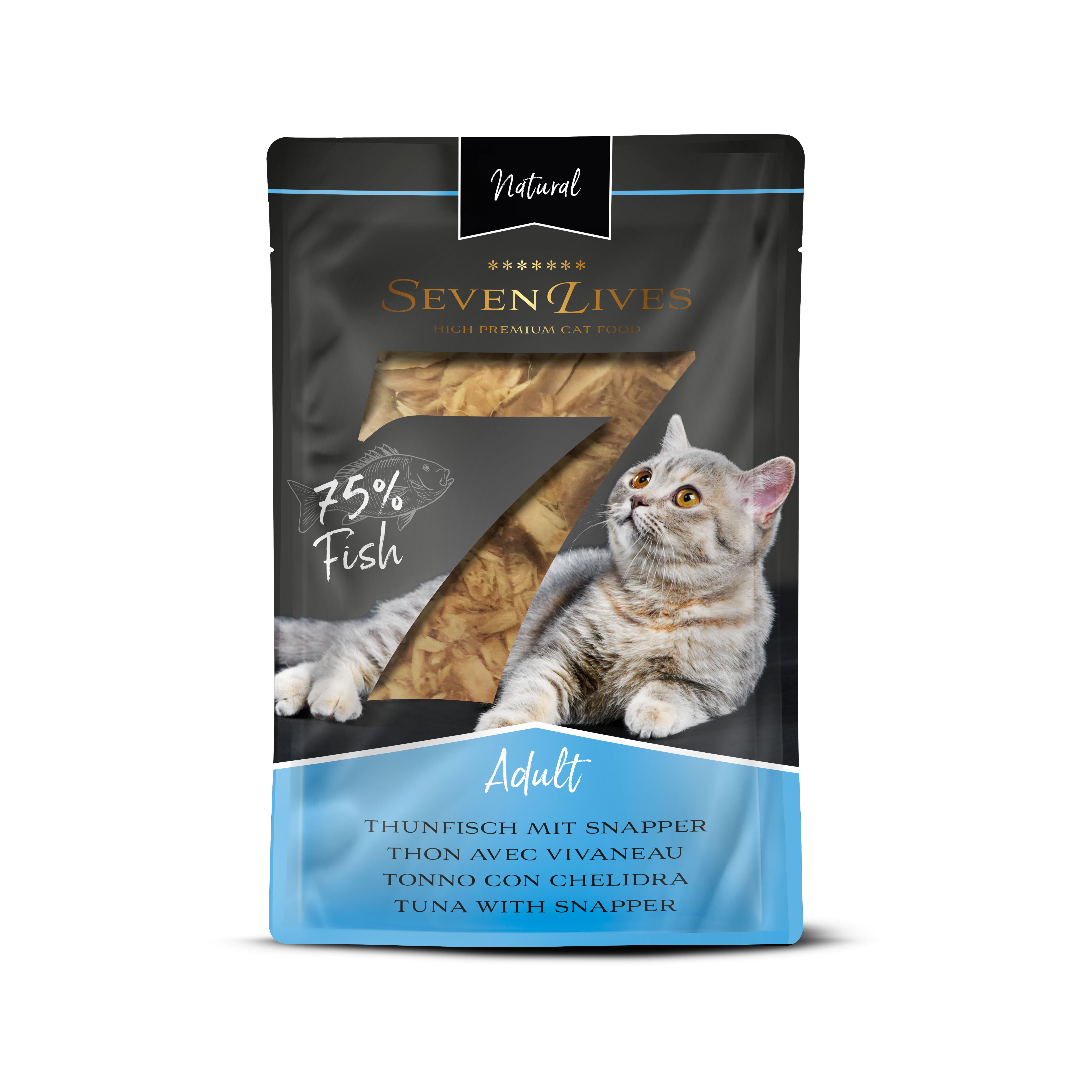 SevenLives Adult Thon avec vivaneau, 6x60g SevenLives Adult Thon avec vivaneau, 6x60g