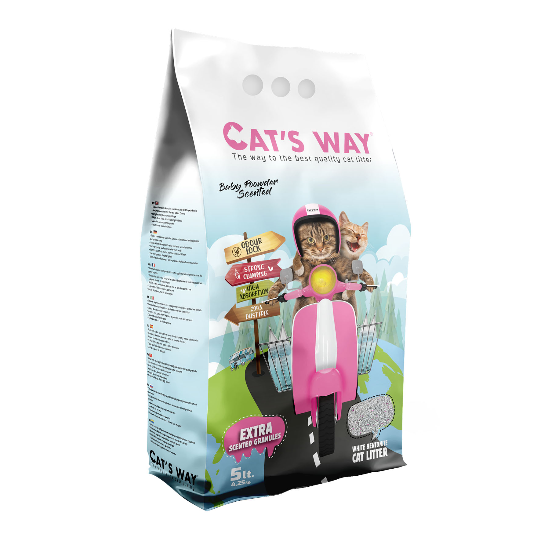 Cat's Way Katzenstreu Baby Powder