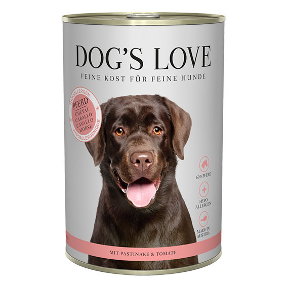 Dog's Love Hypoallergen Pferd, Pastinake & Tomate