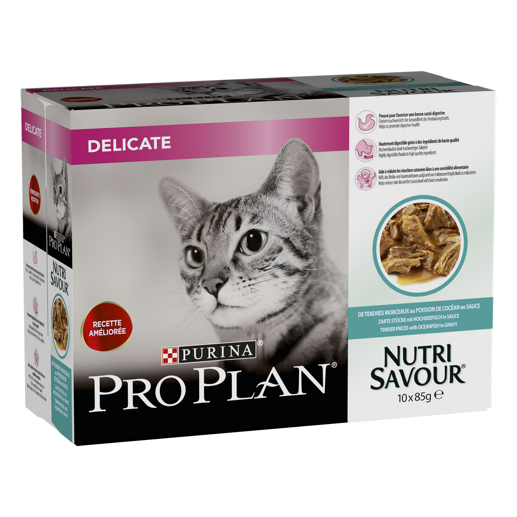 Proplan Cat Delicate Fisch, 10x85g
