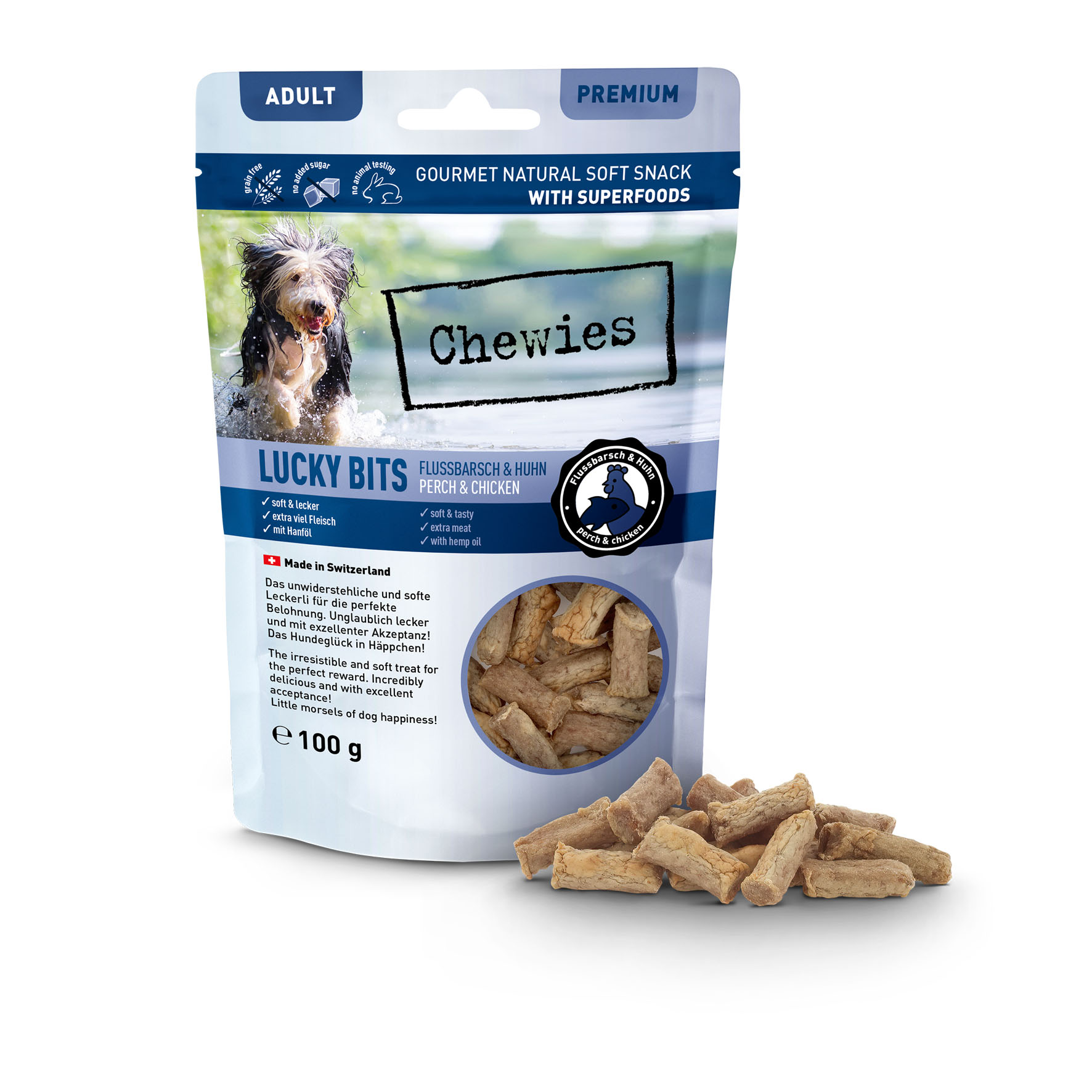 Chewies Lucky Bits Barsch & Huhn 100g