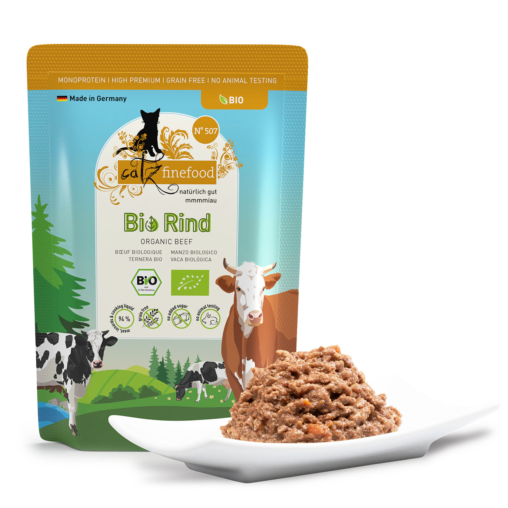 Catz Finefood Bio No. 507 avec boeuf, 85g