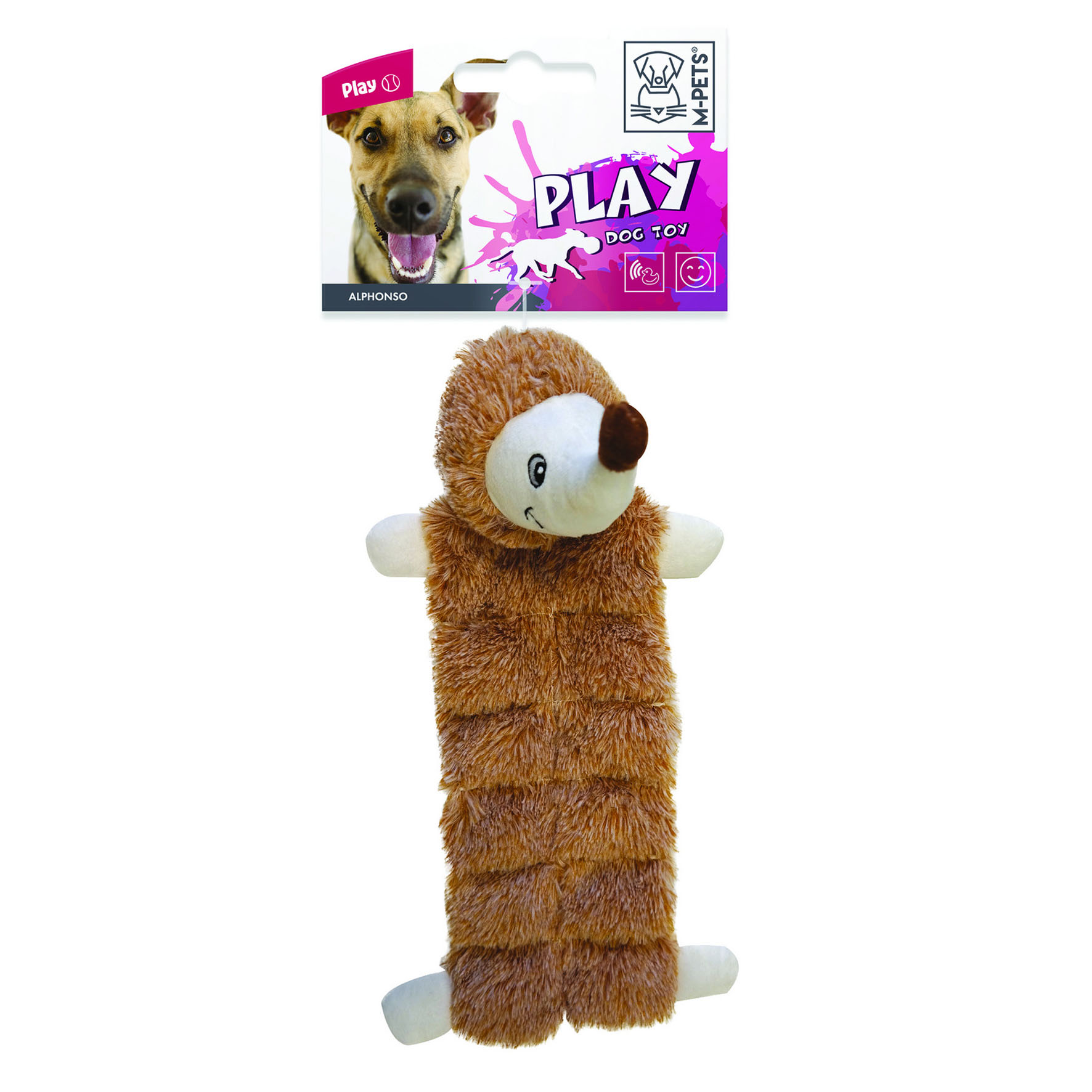 Jouet pour chien M-Pets avec couineur - Alphonso, 43 × 20 × 15 cm