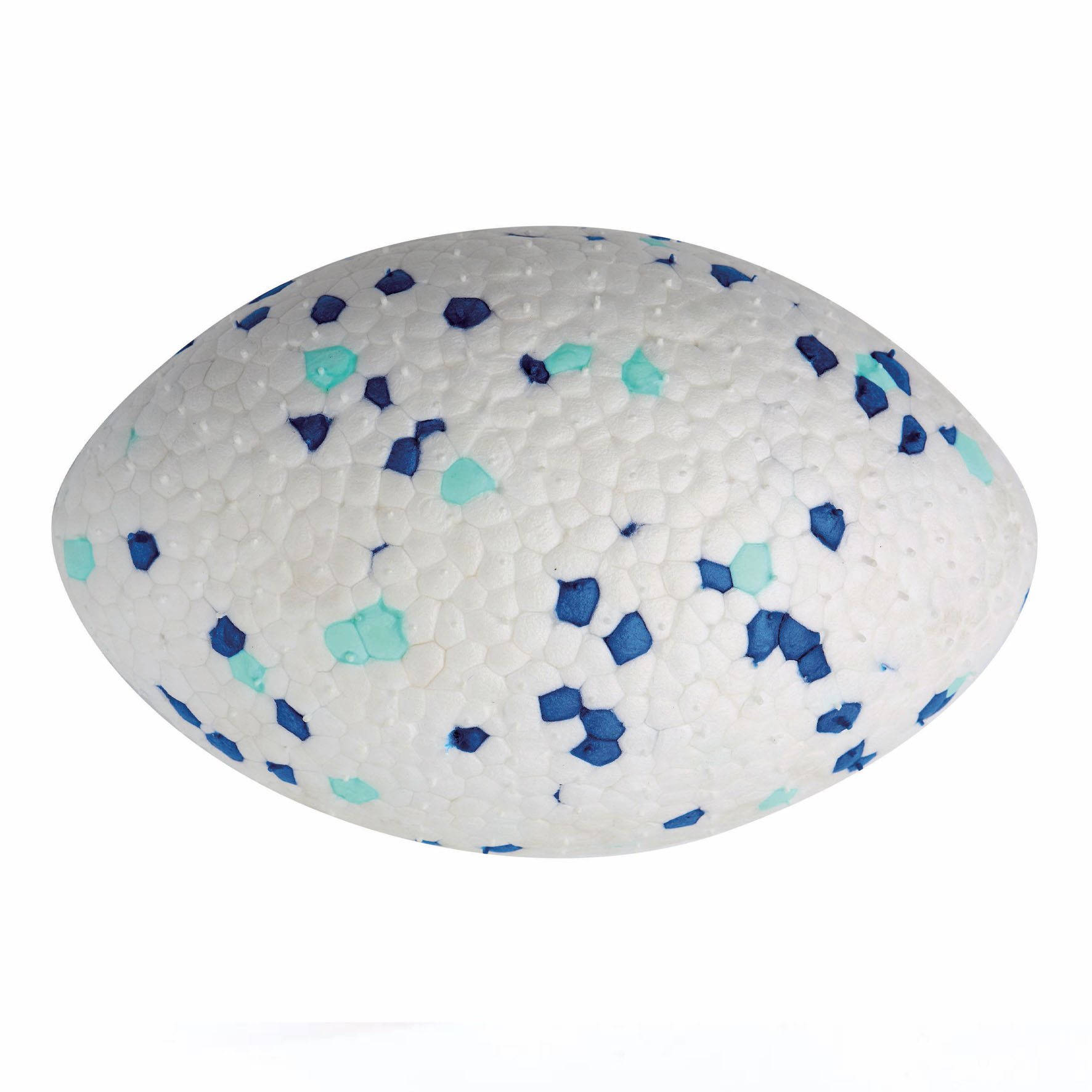 M-Pets Hundespielzeug Bloom Rugby II, WEiss & Blau, L=14x9x7cm