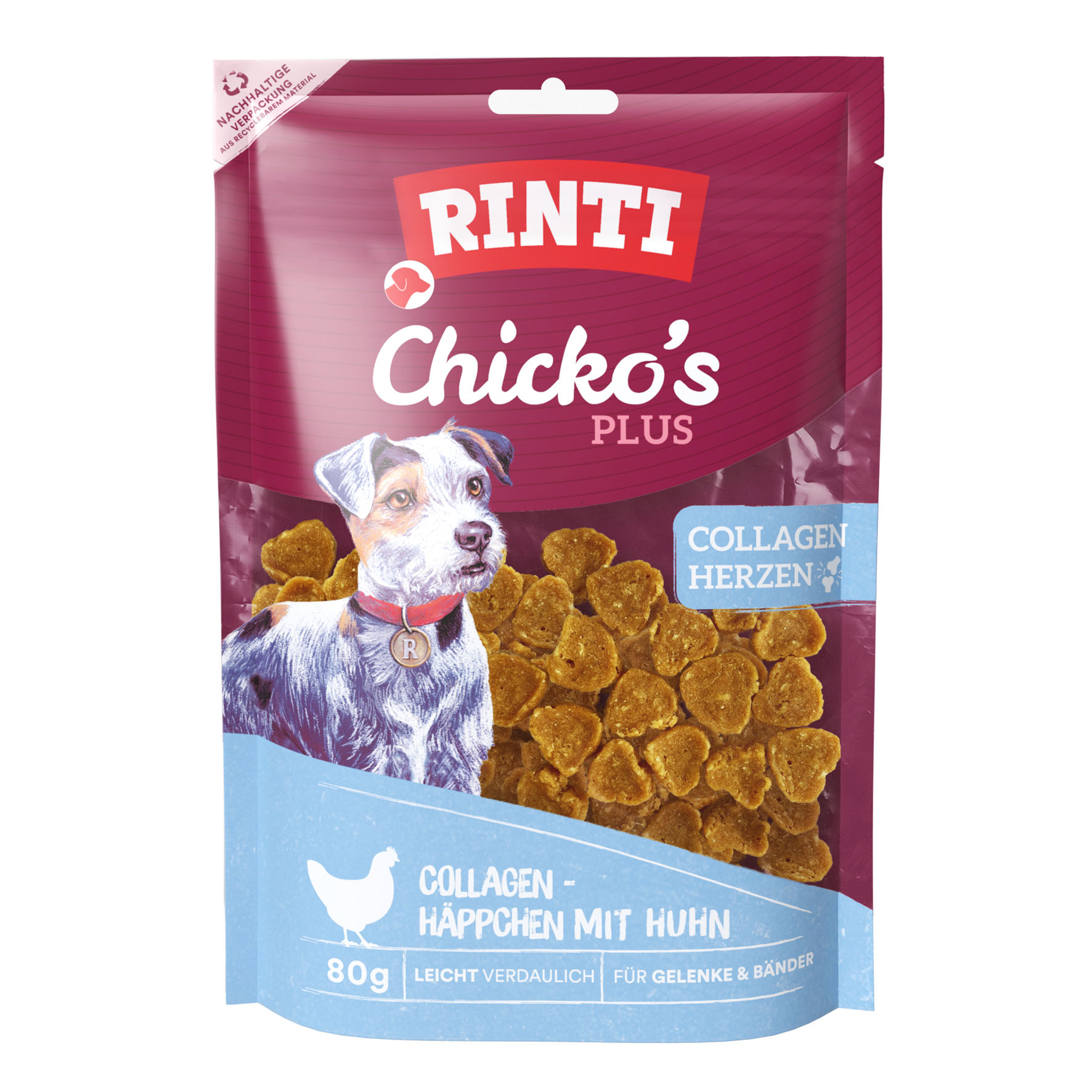 Rinti Chicko's Plus Collagen Hearts, 80g