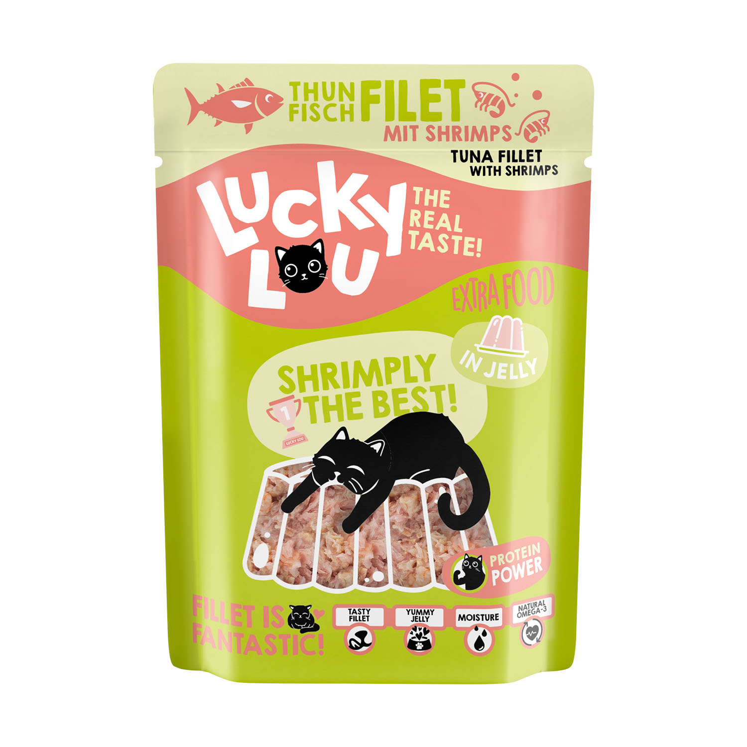 Lucky Lou Thunfischfilet in Jelly, 70g Lucky Lou Thunfischfilet in Jelly, 70g