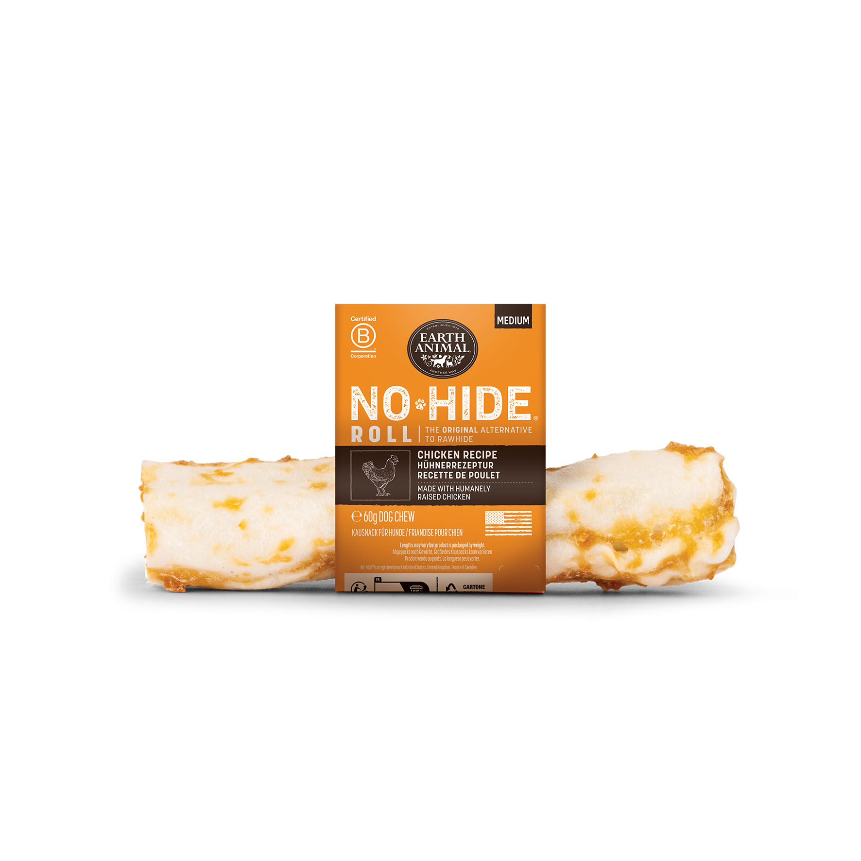 No-Hide Snack da Masticare Pollo, Medio, 18 cm