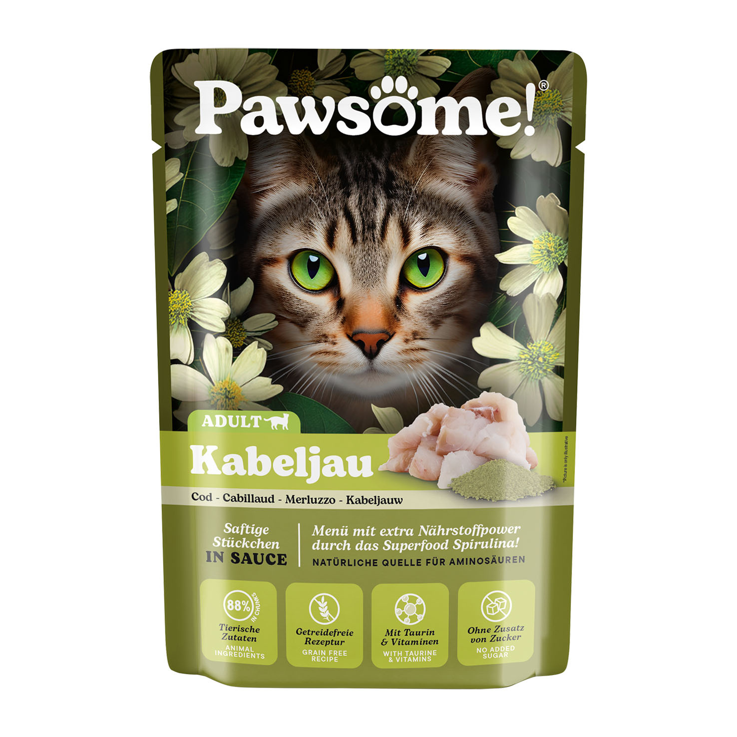 Pawsome Adult Kabeljau 85g Pawsome Adult Kabeljau 85g