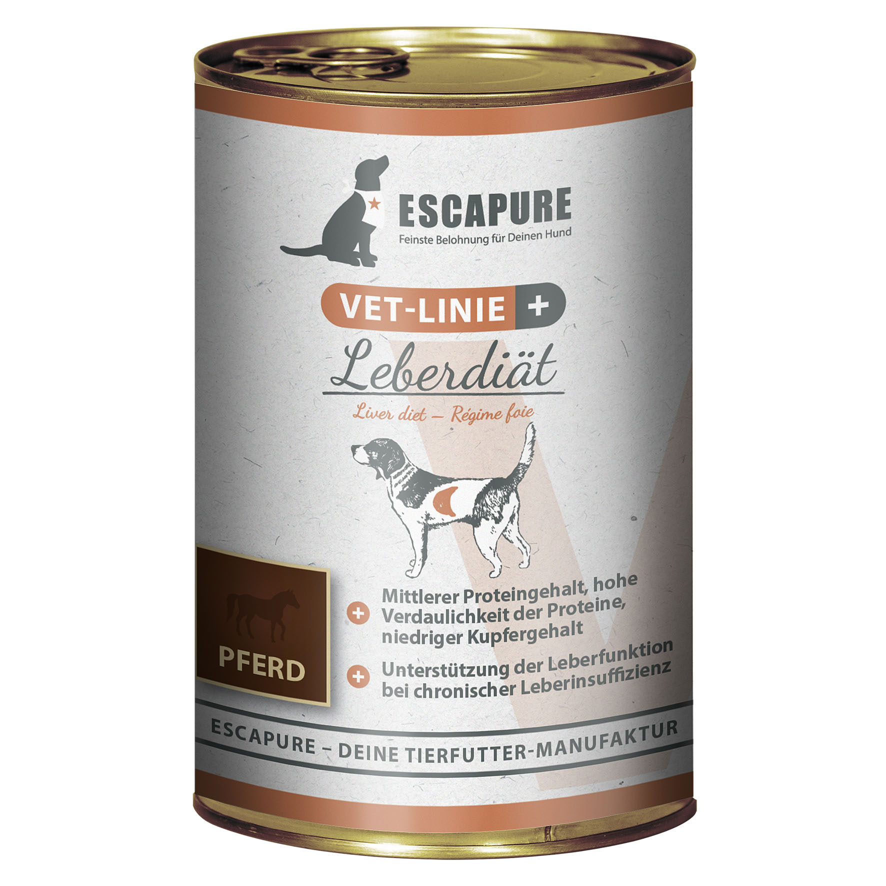 Escapure VET Régime hépatique cheval, 400g