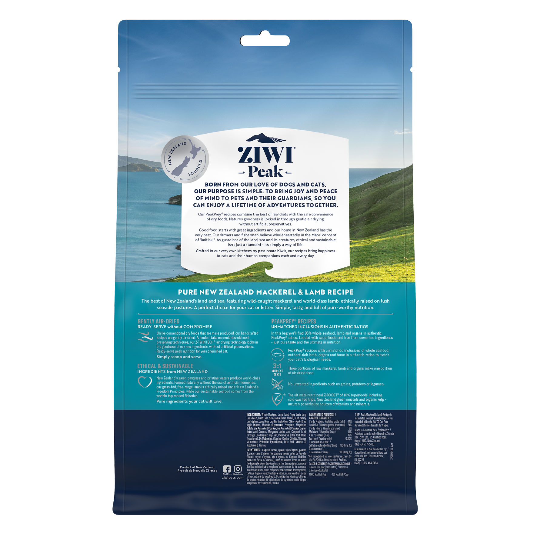 Ziwi Peak Original Air Dried Makrele  & Lamm, 400g