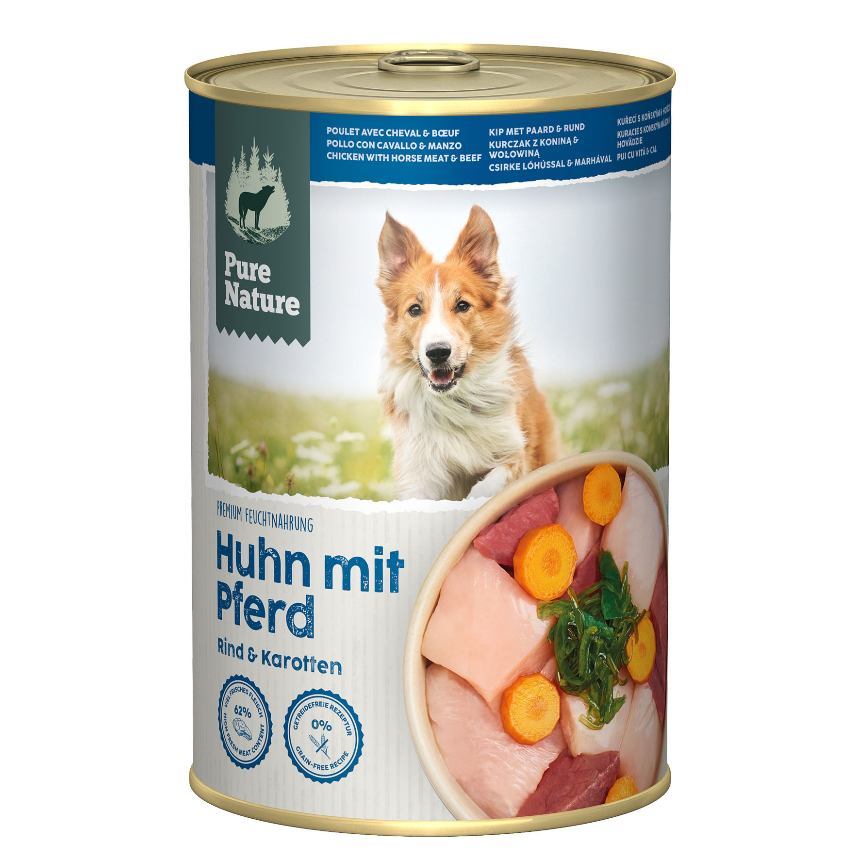 PureNature Pferd und Huhn mit Karotten, 400g