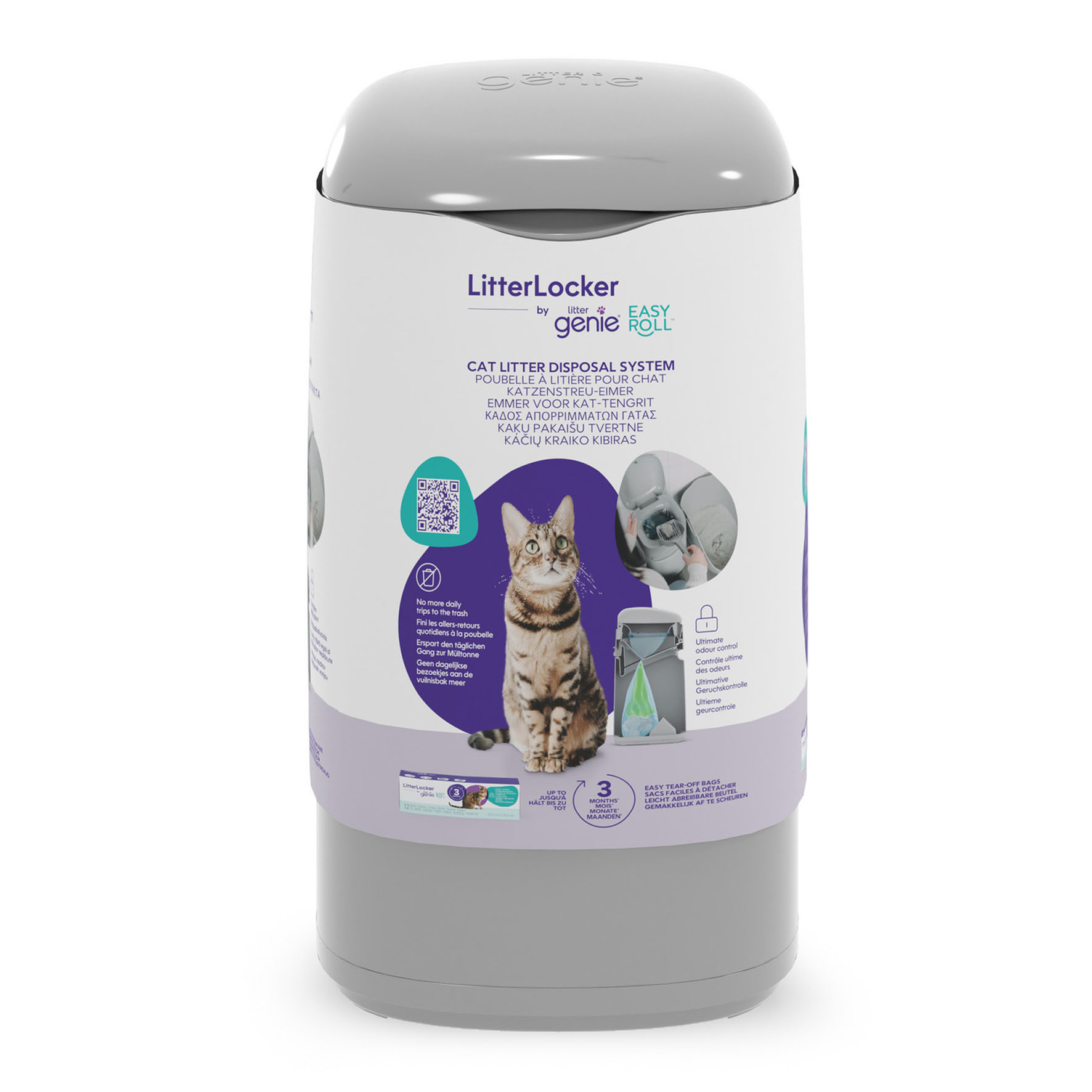 Litter Genie EasyRoll 3M - Katzenstreu Entsorgungseimer